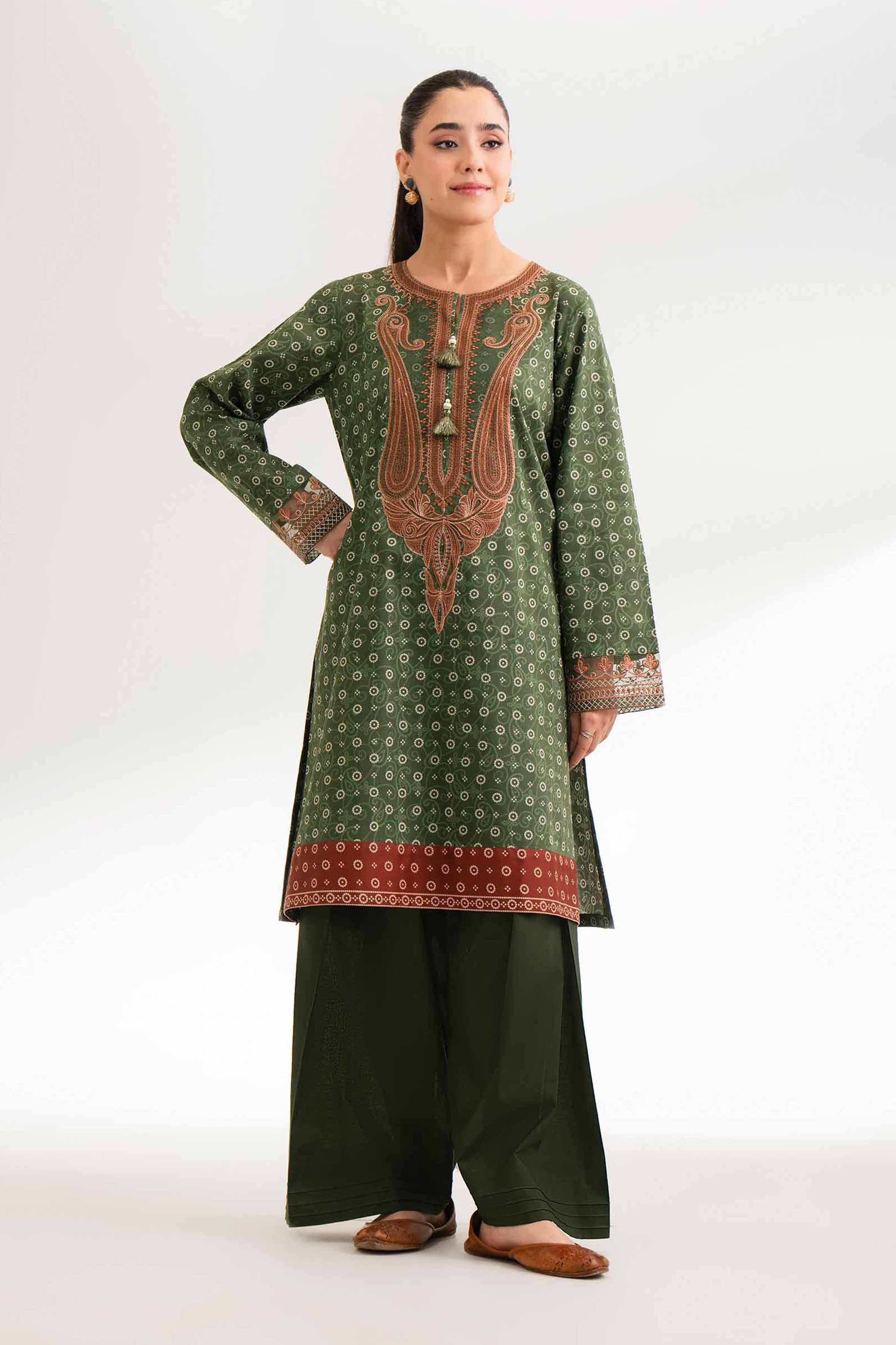 2 Piece - Digital Printed Embroidered Suit - 42501774 for Women - Unstitched Collection | Nishat | Shop Online