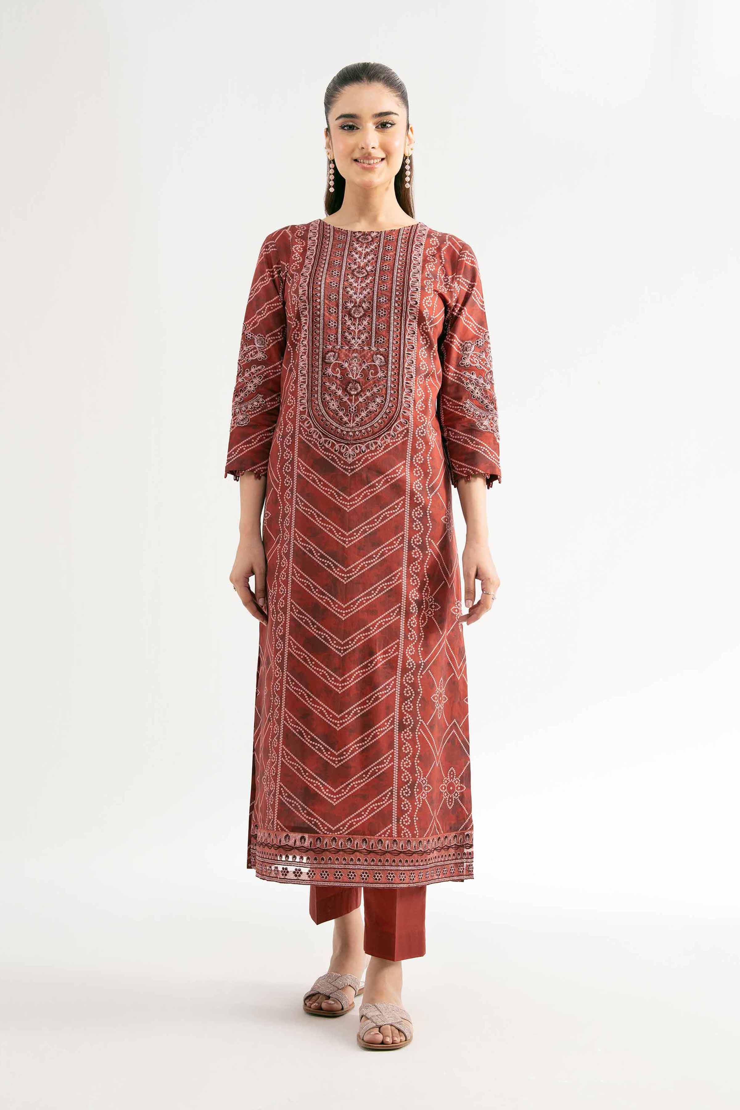2 Piece - Digital Printed Embroidered Suit - 42501775 for Women - Unstitched Collection | Nishat | Shop Online
