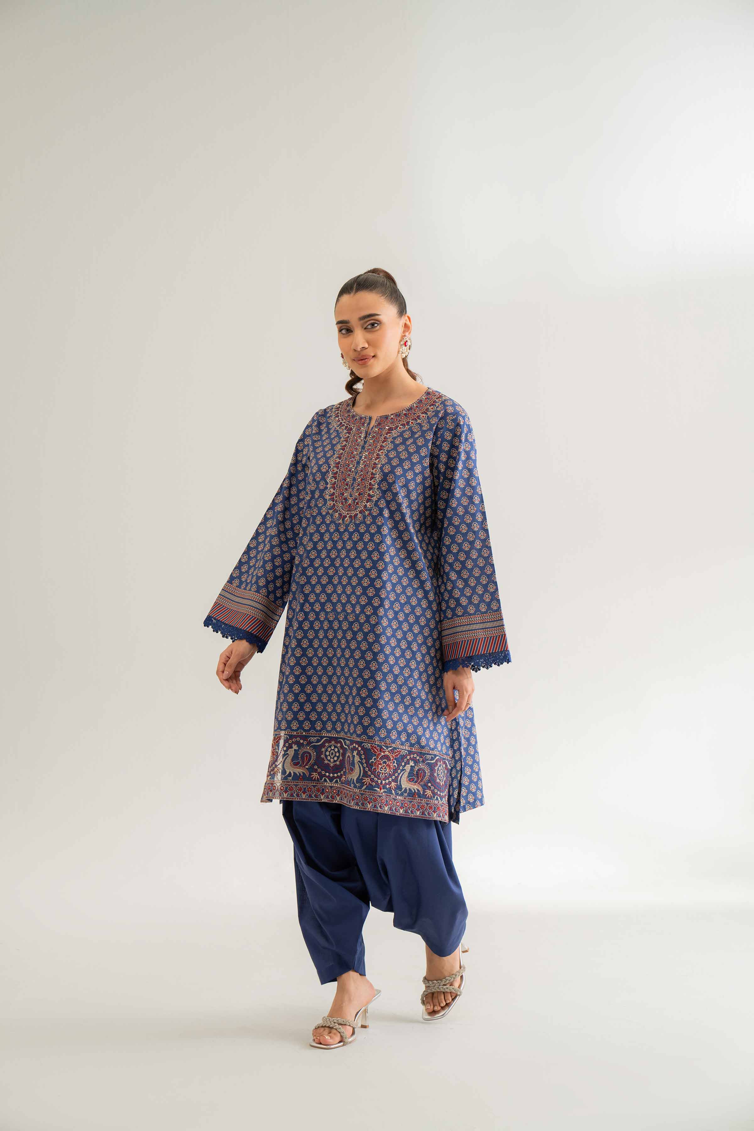 2 Piece - Digital Printed Embroidered Suit - 42501777 for Women - Unstitched Collection | Nishat | Shop Online