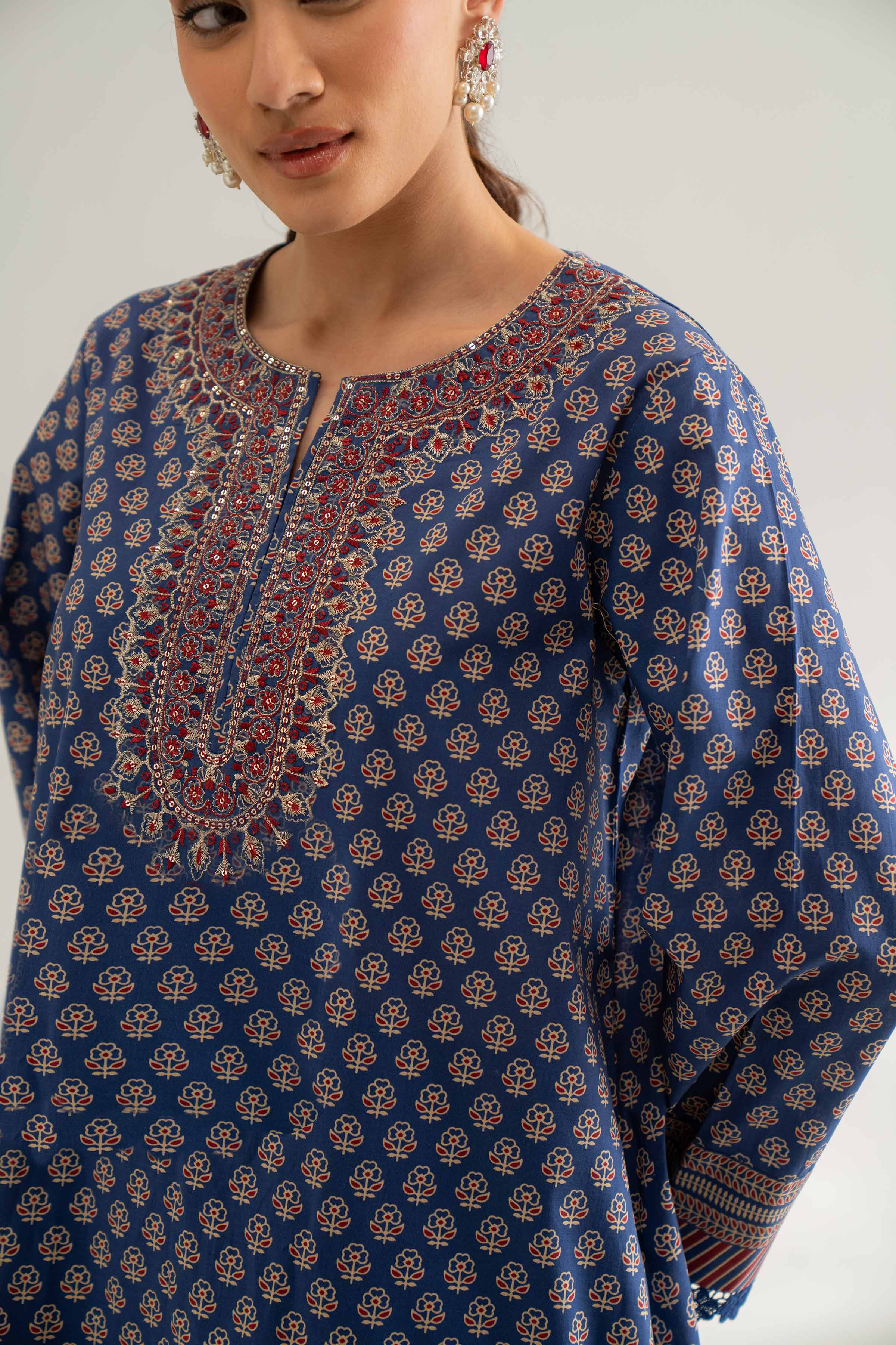 2 Piece - Digital Printed Embroidered Suit - 42501777 for Women - Unstitched Collection | Nishat | Shop Online