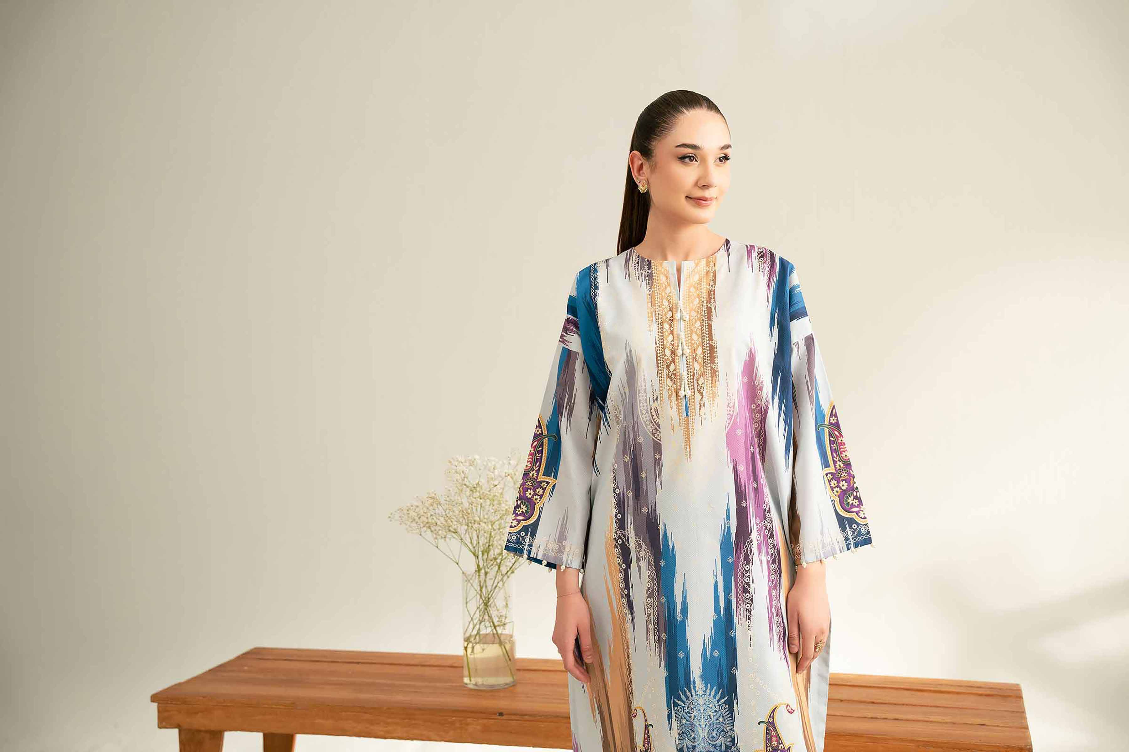 2 Piece - Digital Printed Suit - 42501781 for Women - Unstitched Collection | Nishat | Shop Online