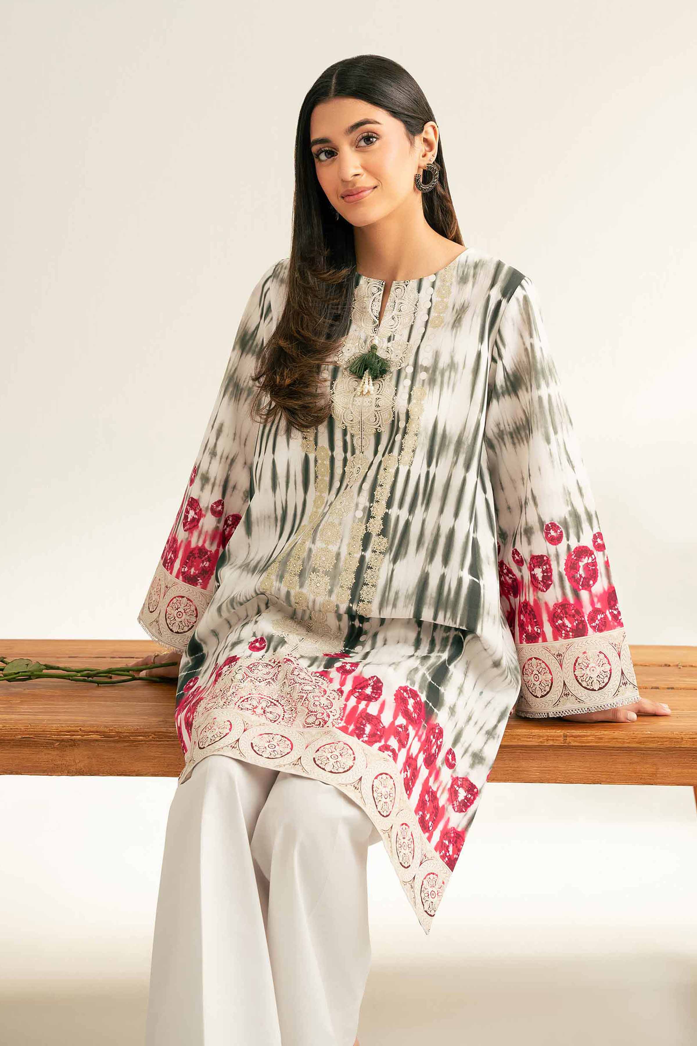 2 Piece - Digital Printed Suit - 42501783 for Women - Unstitched Collection | Nishat | Shop Online
