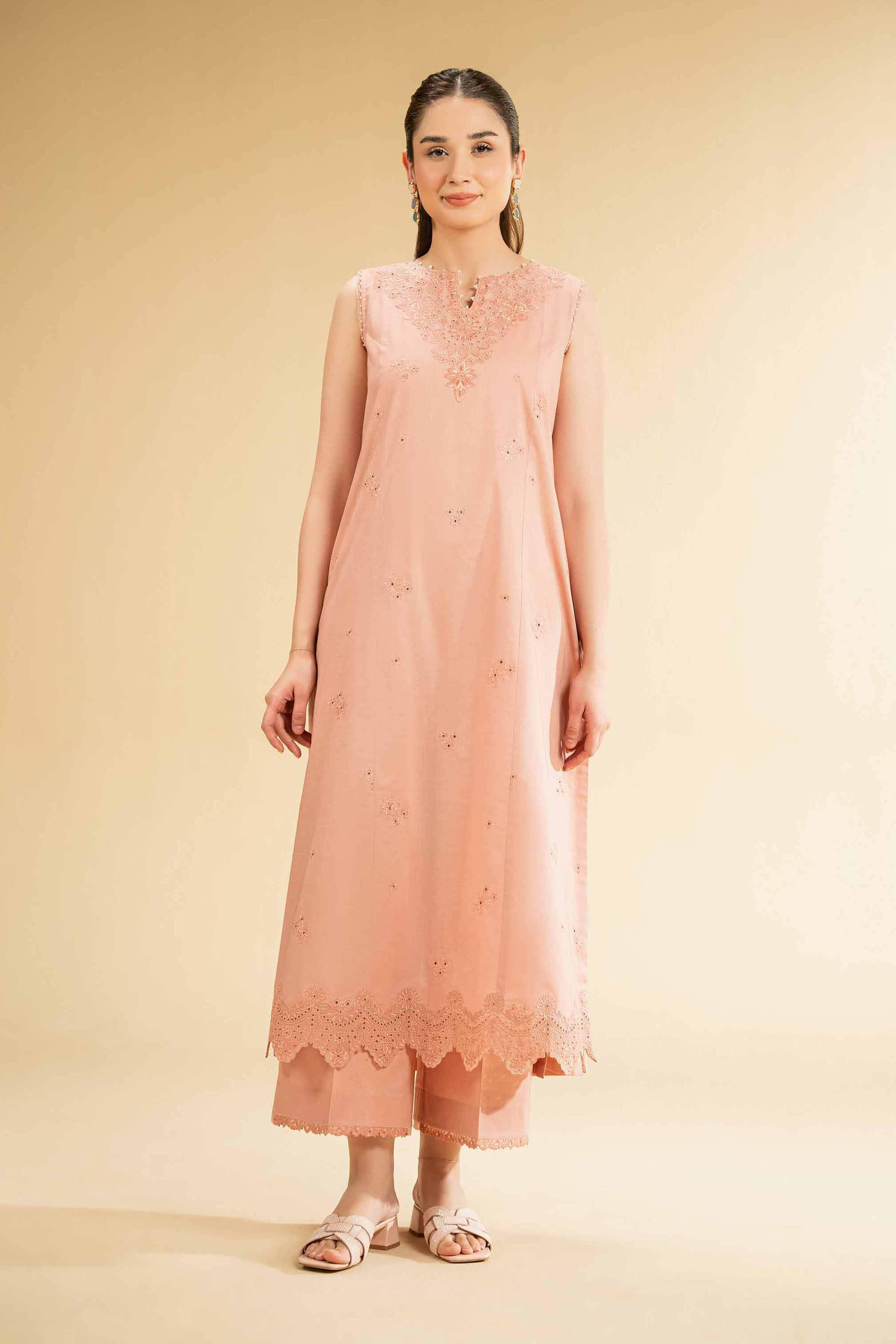 2 Piece - Dyed Embroidered Suit - 42501793 for Women - Unstitched Collection | Nishat | Shop Online