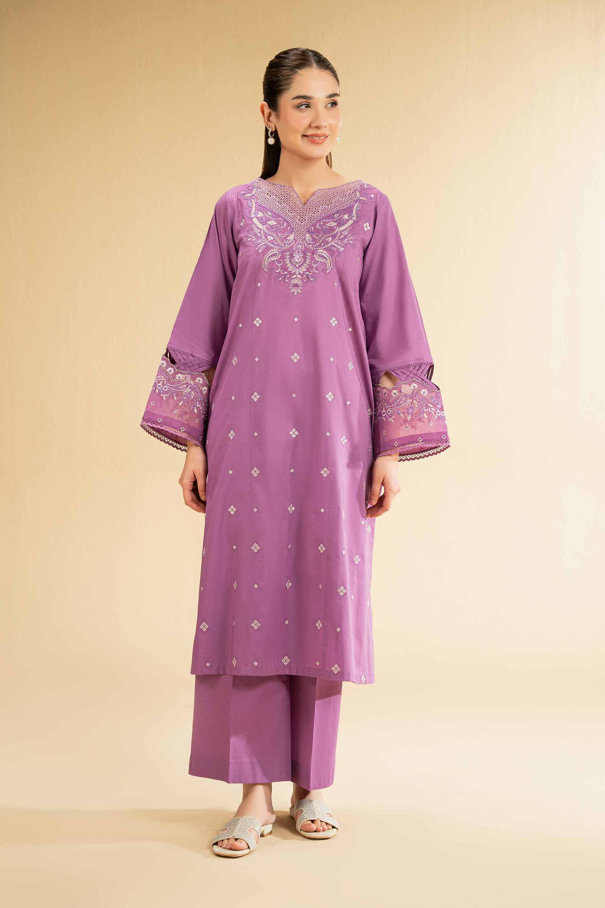 2 Piece - Dyed Embroidered Suit - 42501795 for Women - Unstitched Collection | Nishat | Shop Online