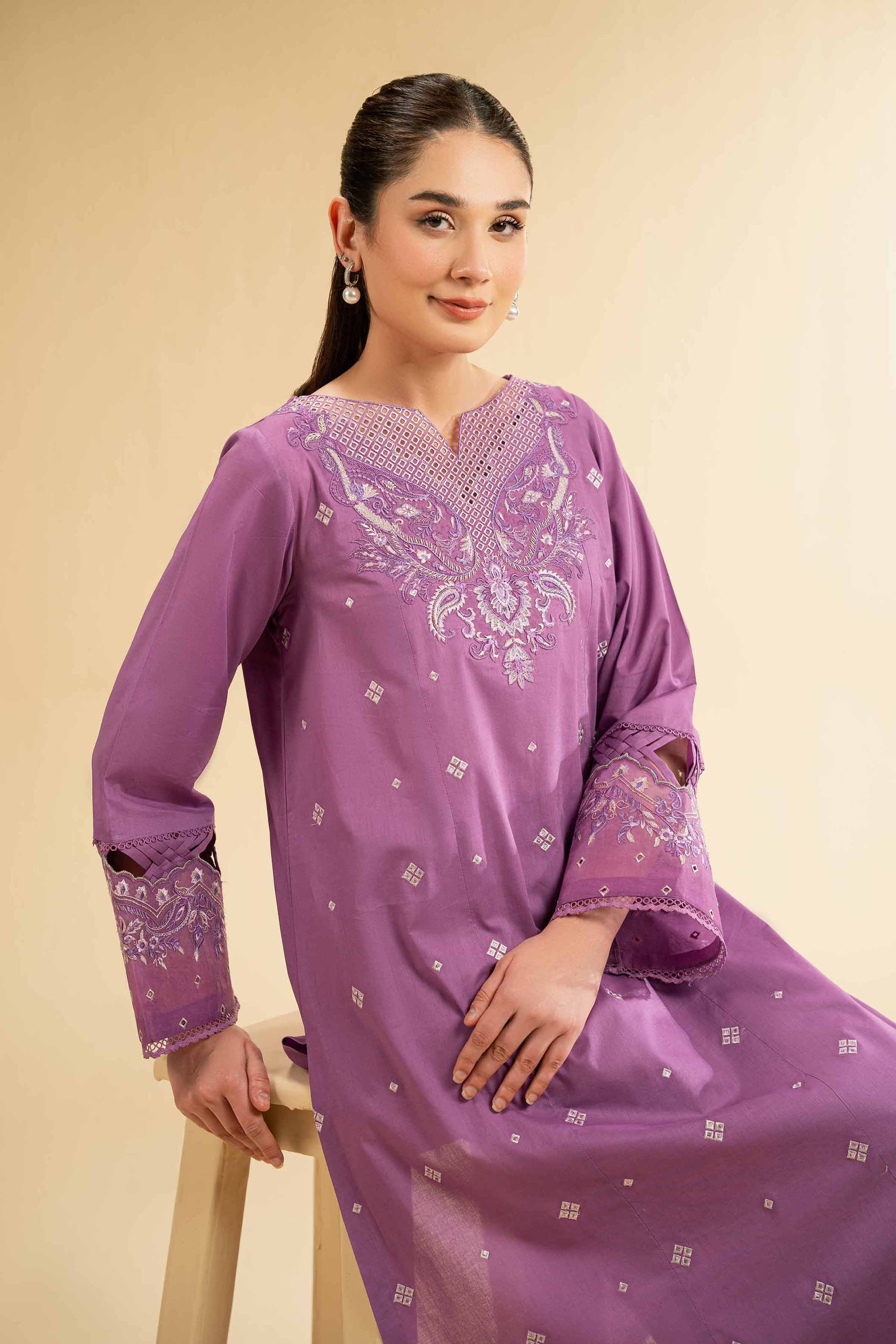 2 Piece - Dyed Embroidered Suit - 42501795 for Women - Unstitched Collection | Nishat | Shop Online