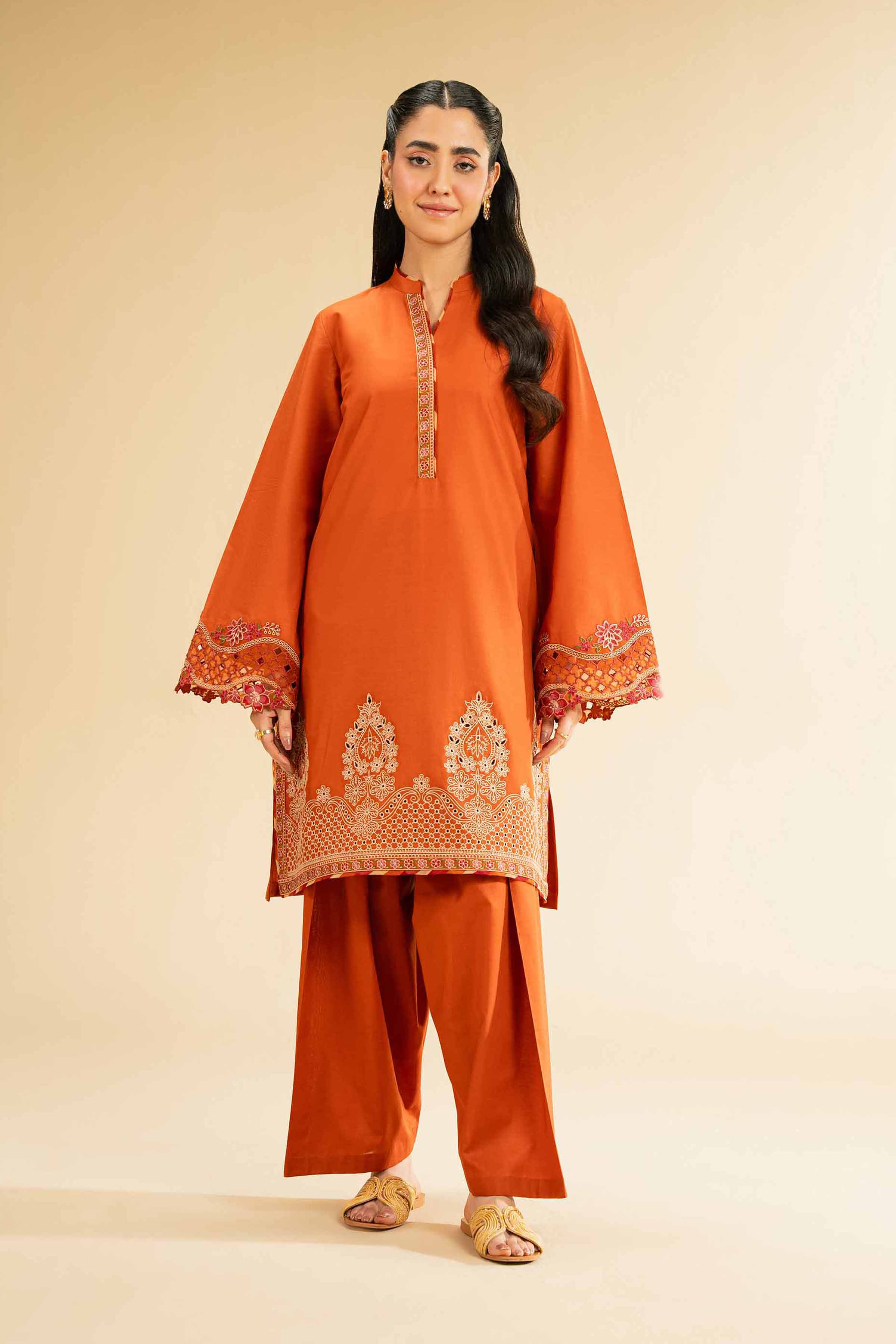 2 Piece - Dyed Embroidered Suit - 42501796 for Women - Unstitched Collection | Nishat | Shop Online