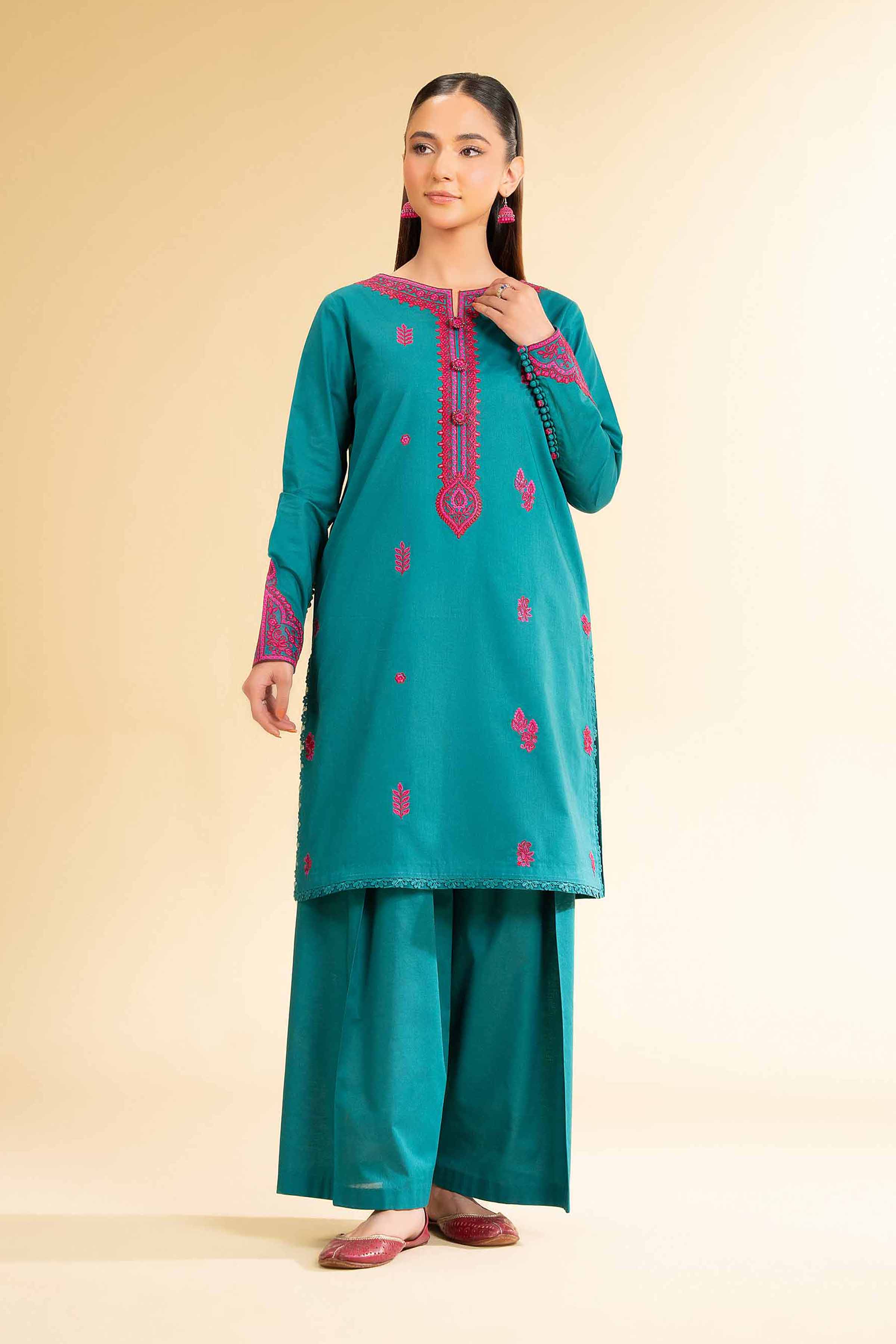 2 Piece - Dyed Embroidered Suit - 42501797 for Women - Unstitched Collection | Nishat | Shop Online
