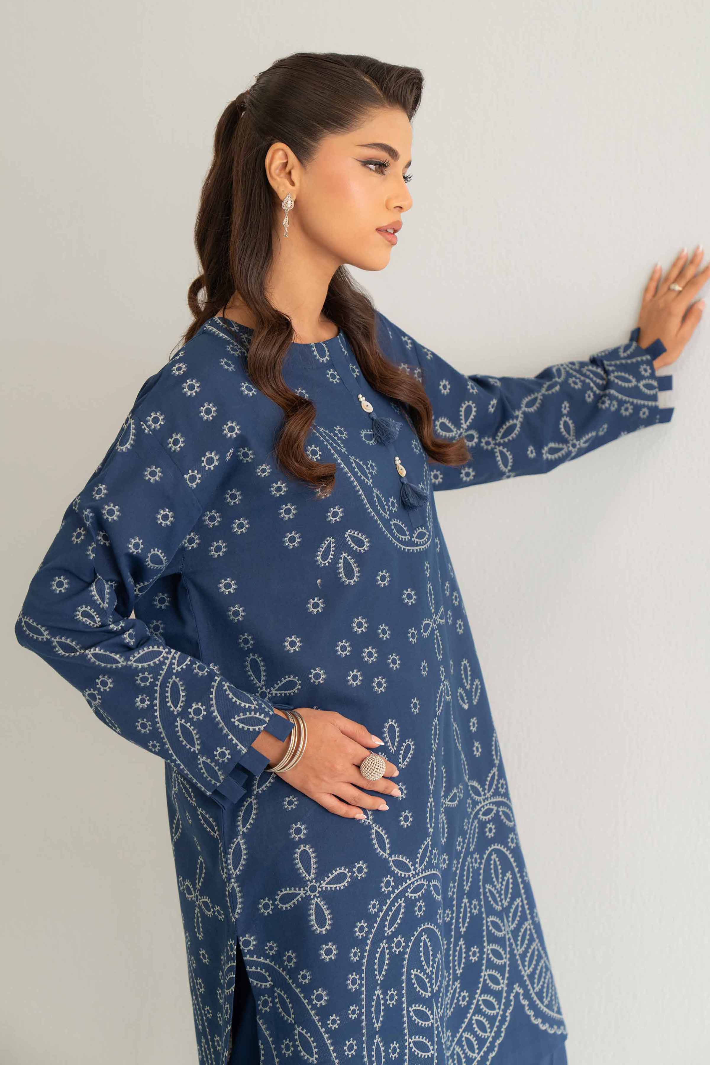 2 Piece - Jacquard Suit - 42501802 for Women - Unstitched Collection | Nishat | Shop Online