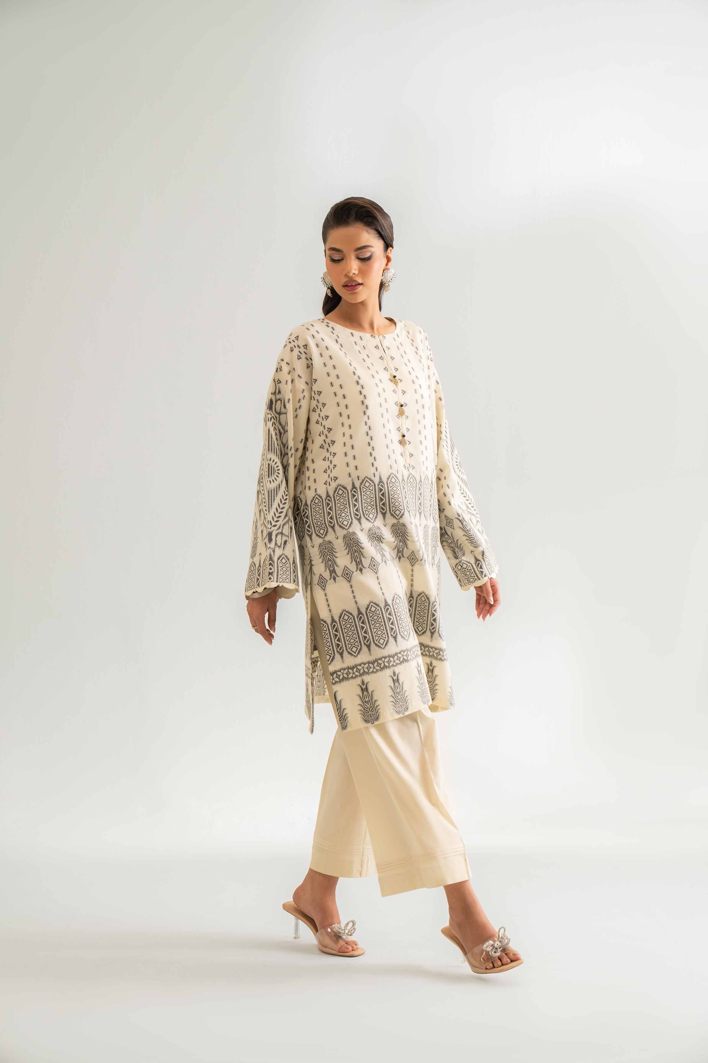 2 Piece - Jacquard Suit - 42501804 for Women - Unstitched Collection | Nishat | Shop Online