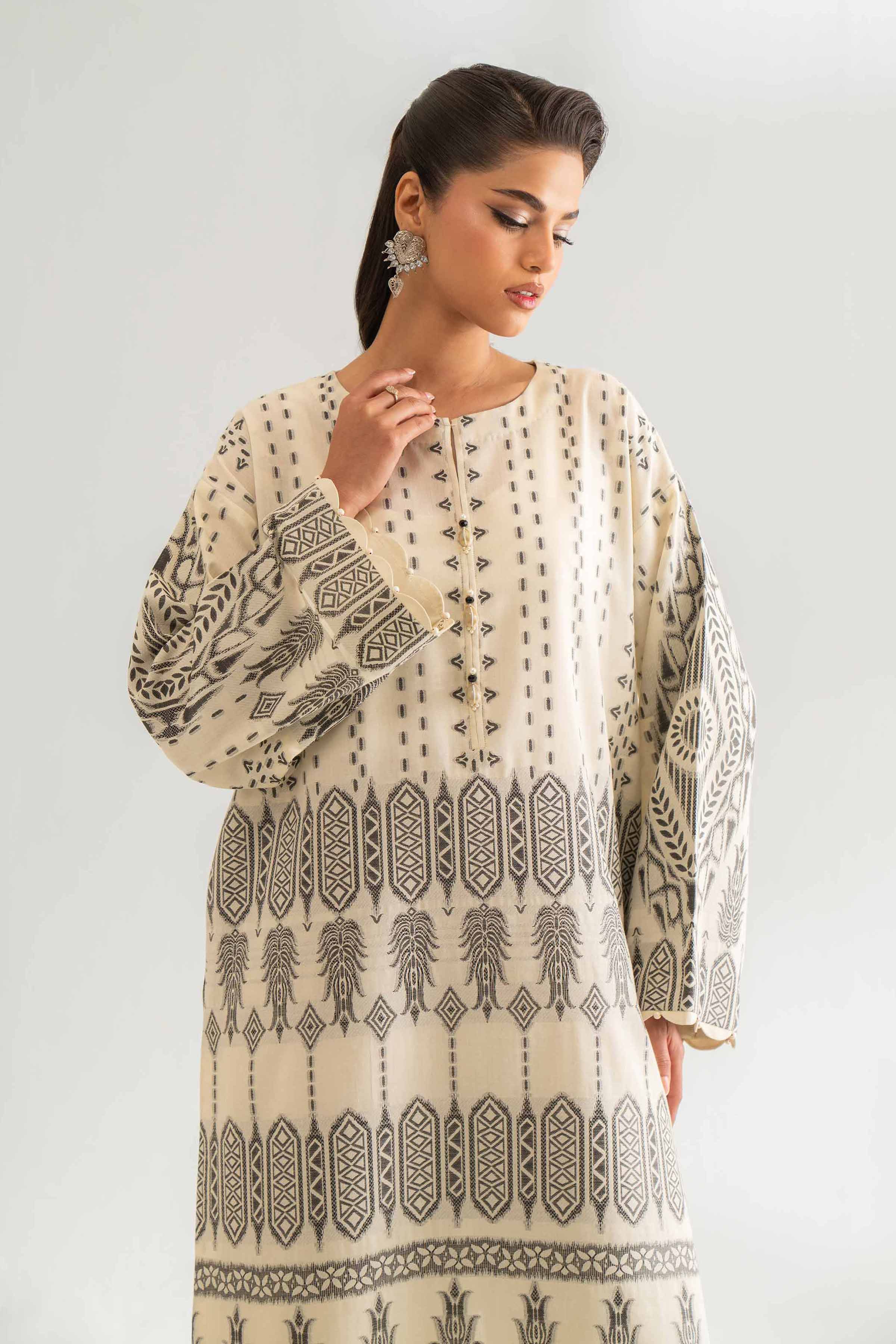 2 Piece - Jacquard Suit - 42501804 for Women - Unstitched Collection | Nishat | Shop Online
