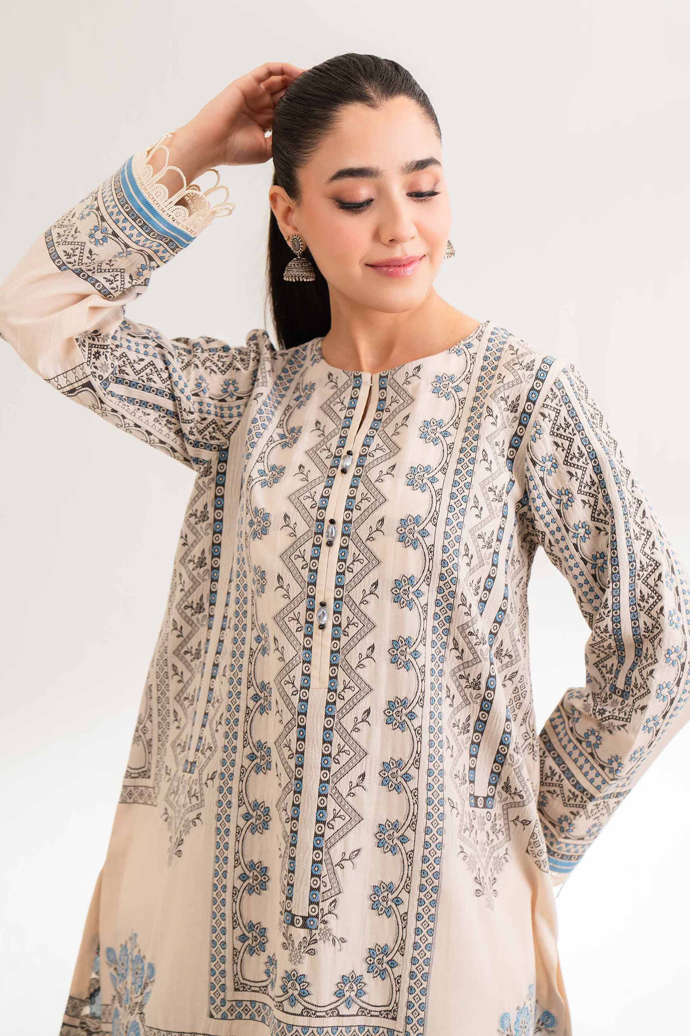 2 Piece - Jacquard Suit - 42501805 for Women - Unstitched Collection | Nishat | Shop Online
