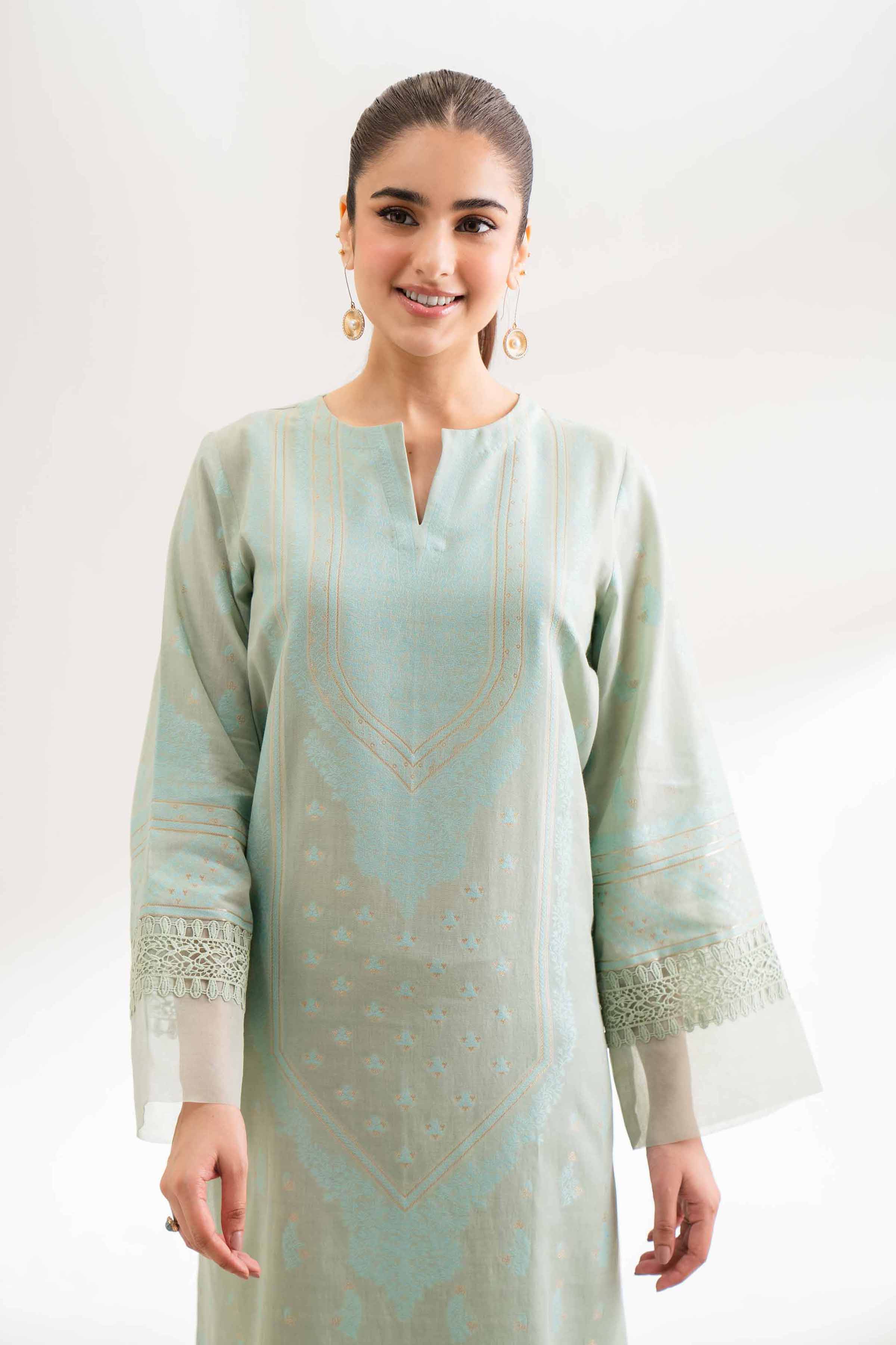 2 Piece - Jacquard Suit - 42501806 for Women - Unstitched Collection | Nishat | Shop Online
