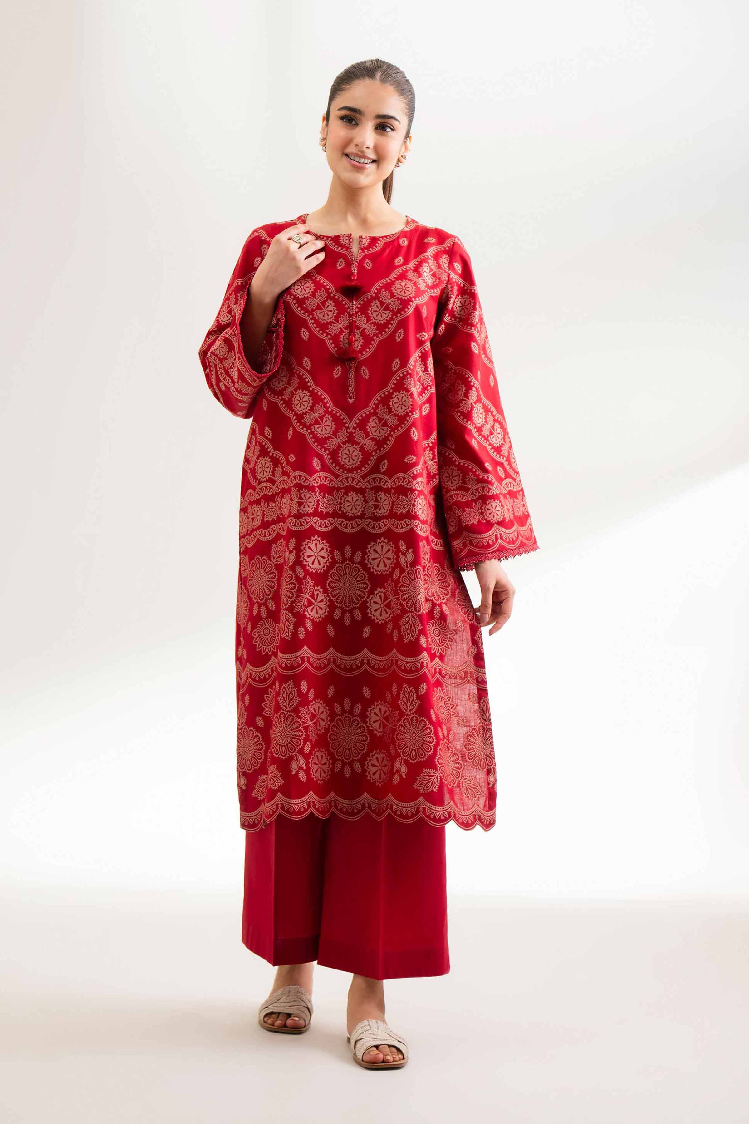2 Piece - Jacquard Suit - 42501807 for Women - Unstitched Collection | Nishat | Shop Online