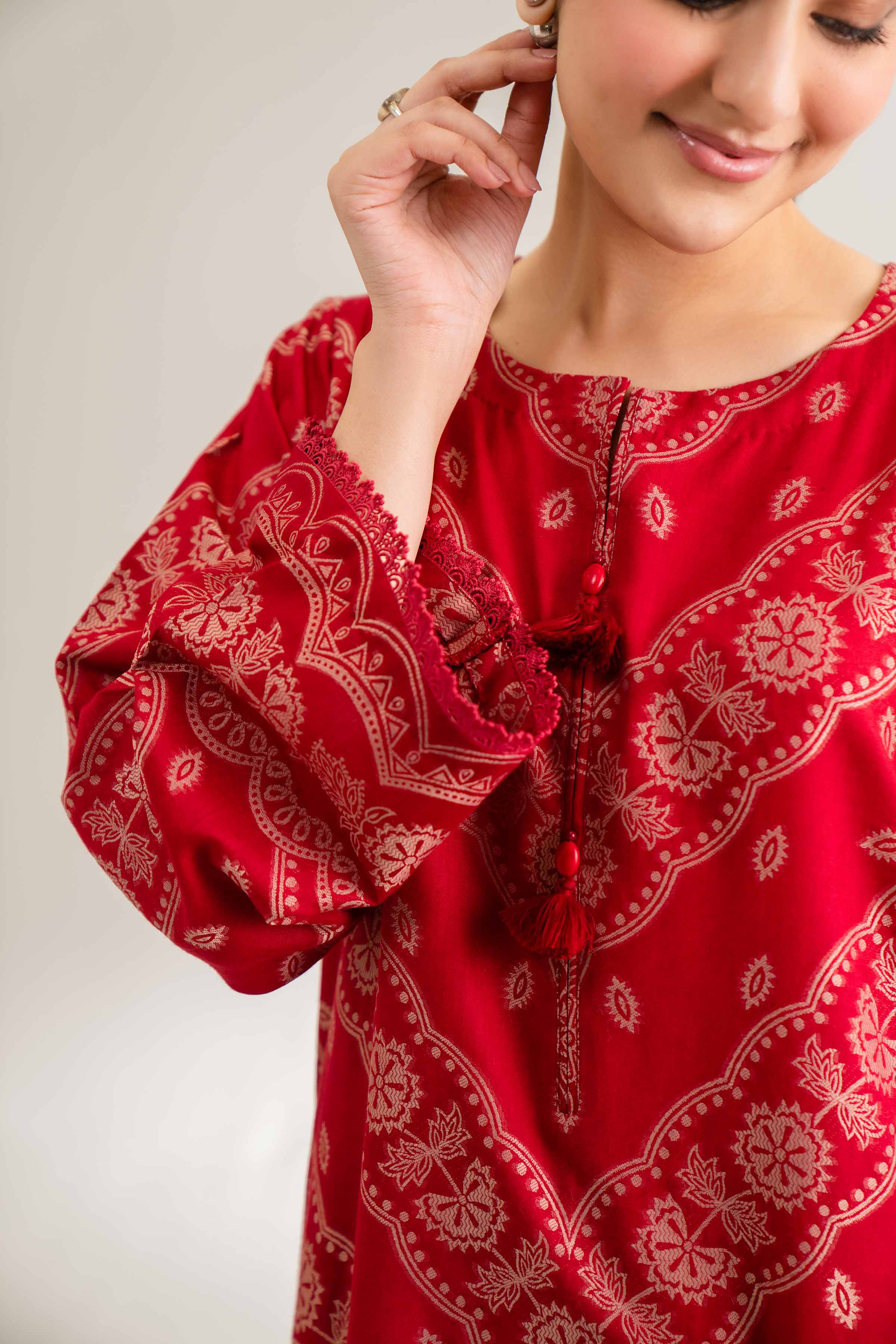 2 Piece - Jacquard Suit - 42501807 for Women - Unstitched Collection | Nishat | Shop Online