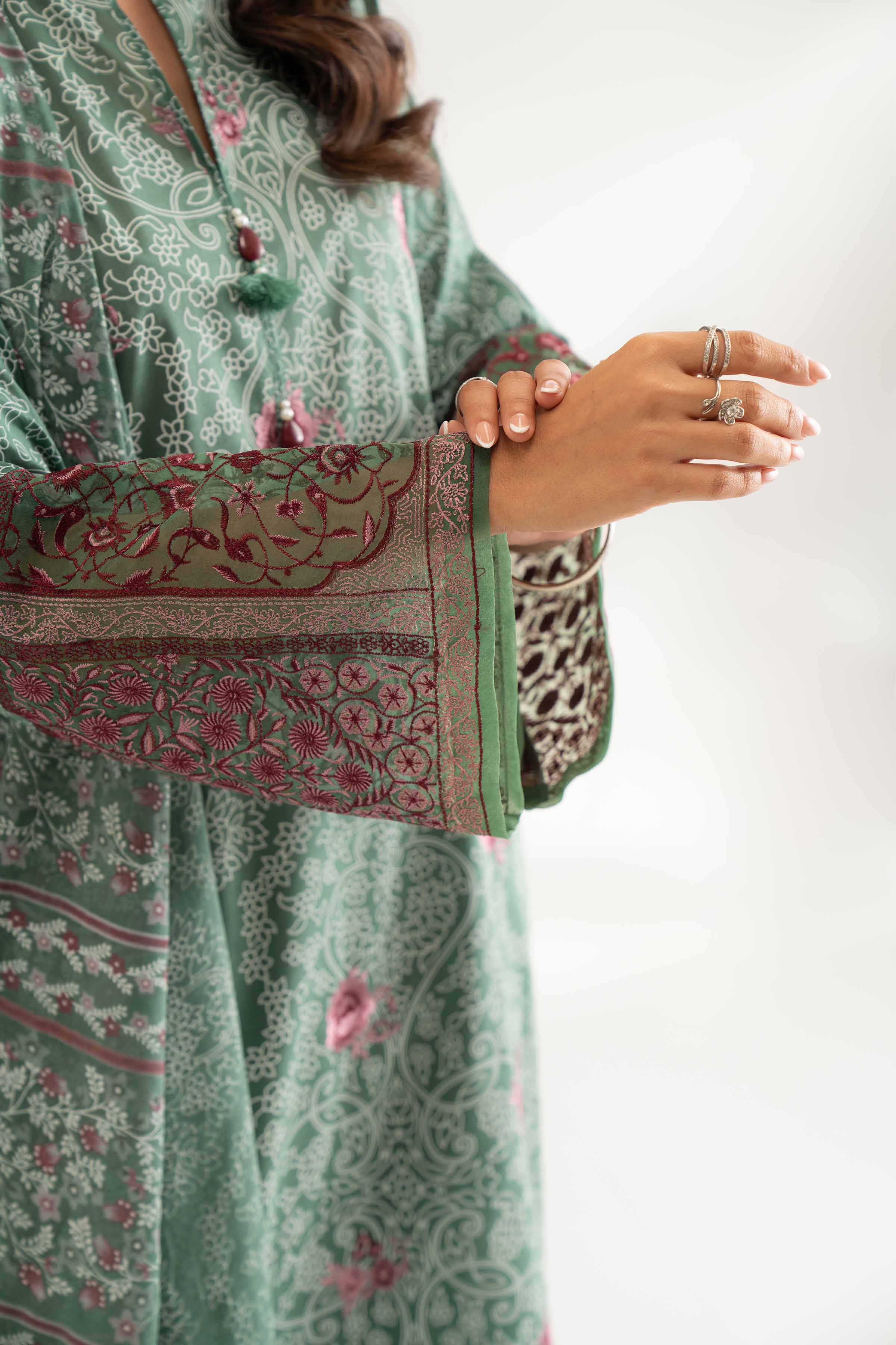 3 Piece -  Paste Printed Embroidered Suit - 42501815 for Women - Unstitched Collection | Nishat | Shop Online