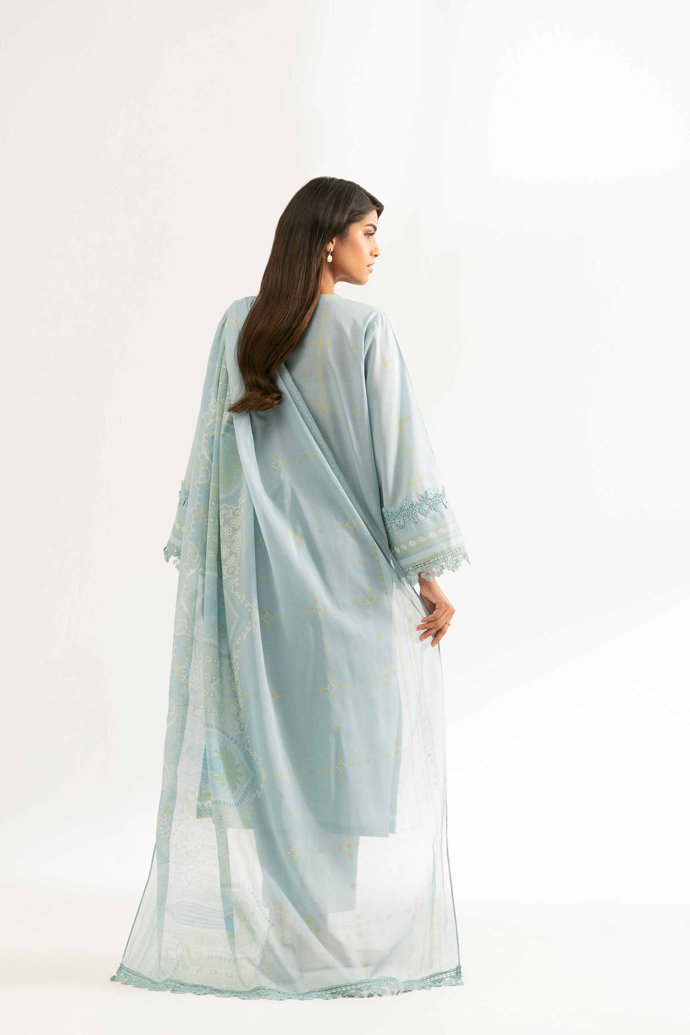 3 Piece -  Paste Printed Embroidered Suit - 42501817 for Women - Unstitched Collection | Nishat | Shop Online