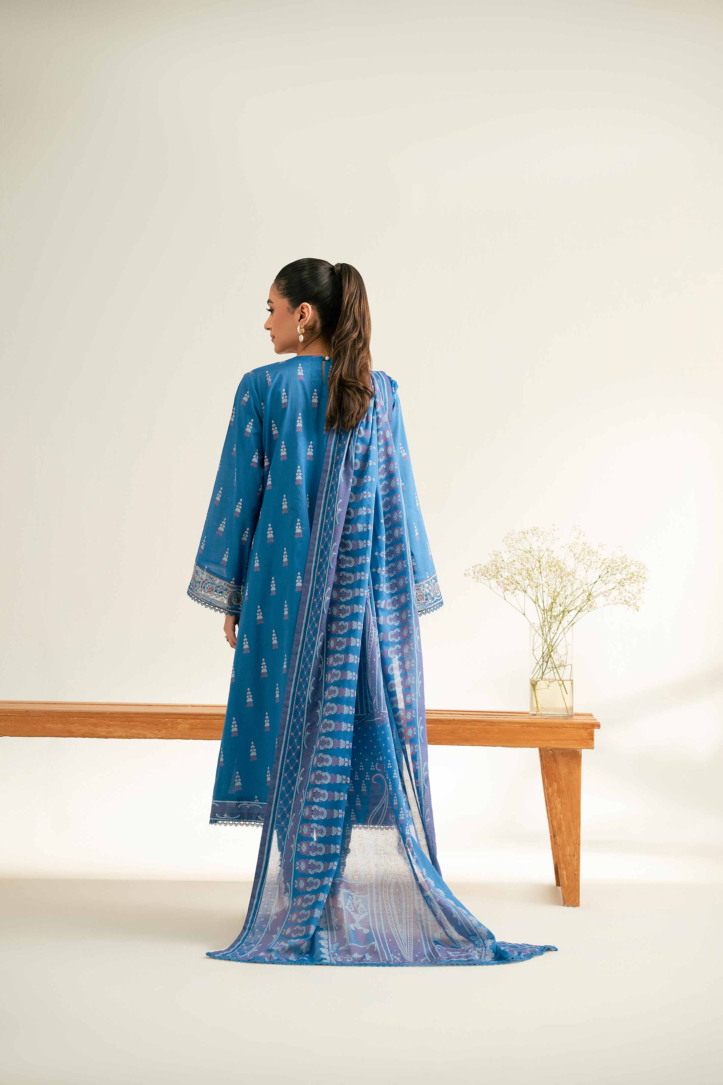 3 Piece -  Paste Printed Embroidered Suit - 42501818 for Women - Unstitched Collection | Nishat | Shop Online