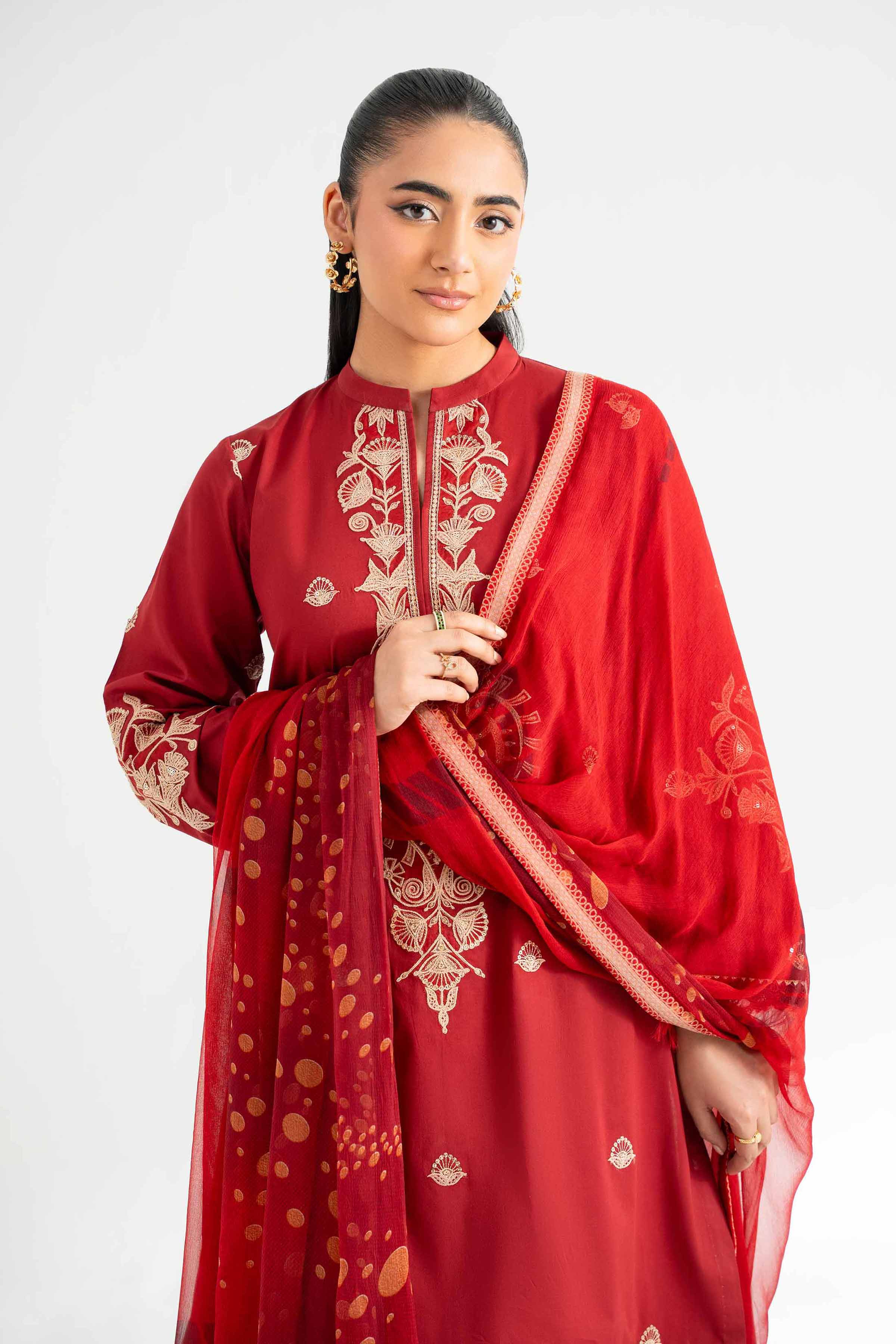 3 Piece - Jacquard Embroidered Suit - 42501819 for Women - Unstitched Collection | Nishat | Shop Online