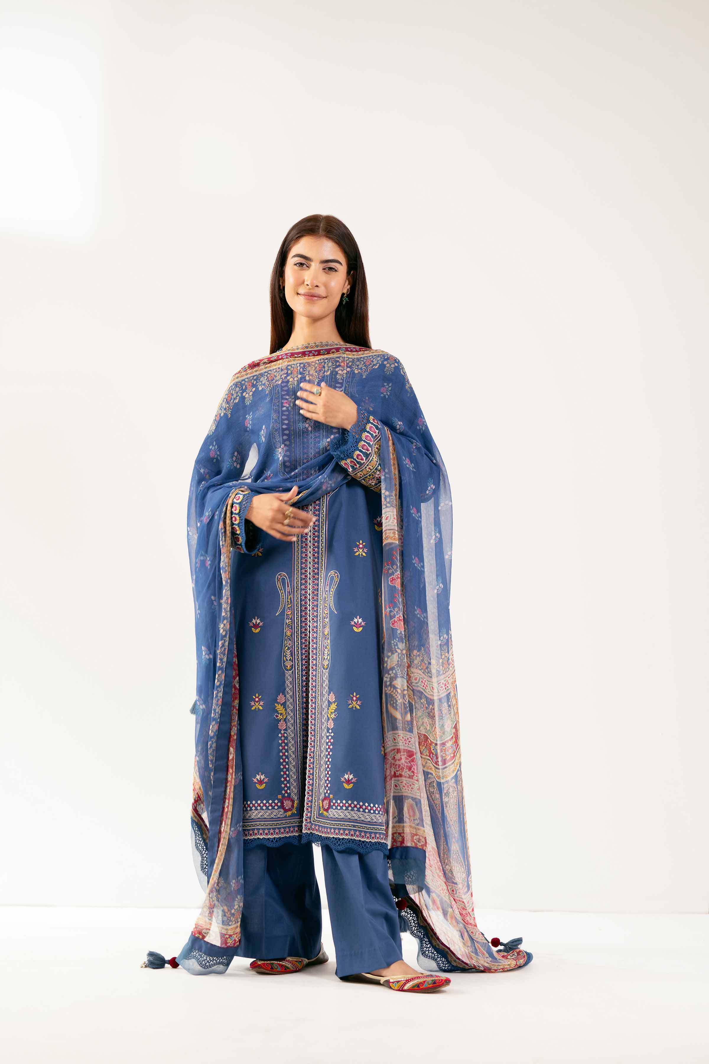 3 Piece - Jacquard Embroidered Suit - 42501820 for Women - Unstitched Collection | Nishat | Shop Online