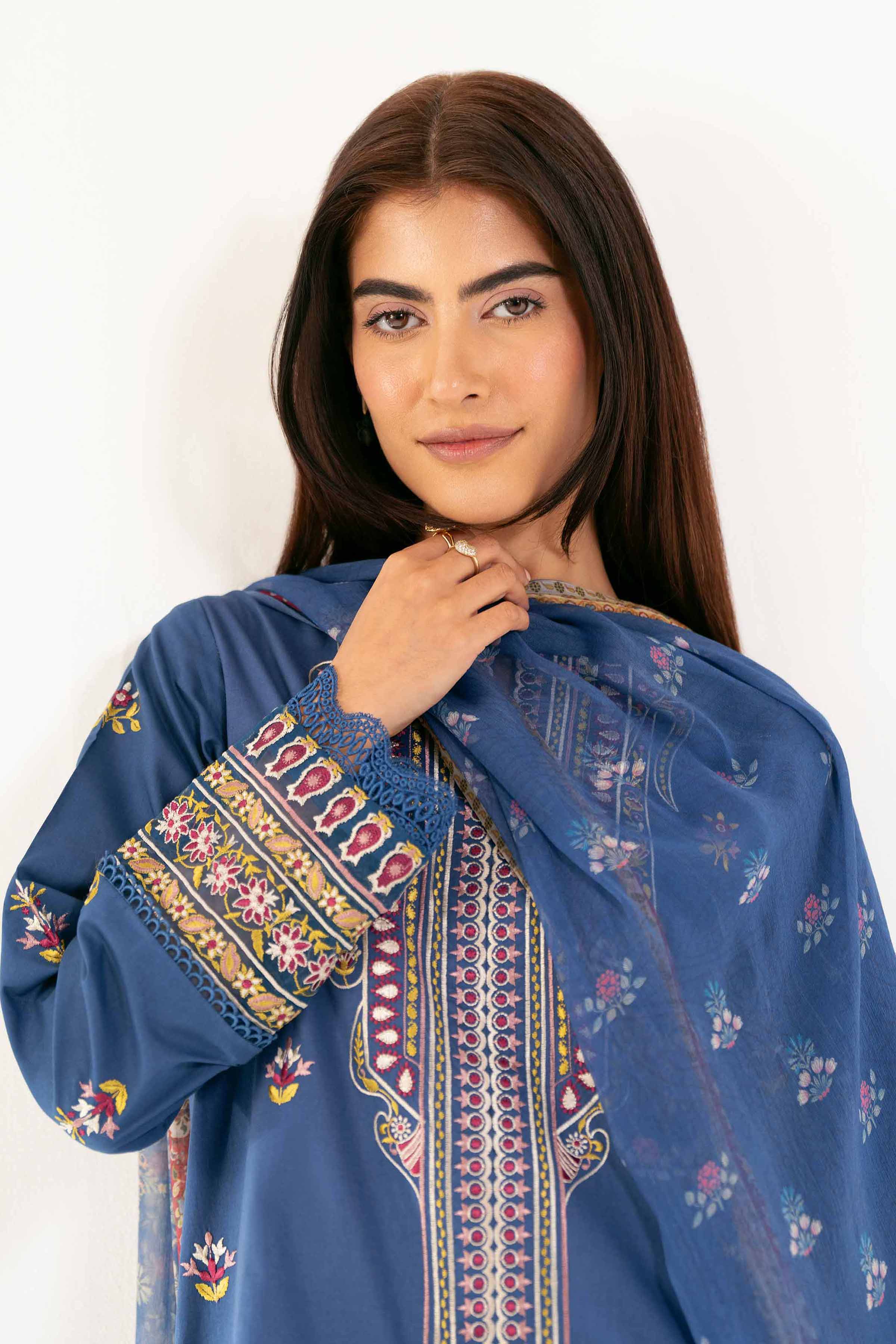 3 Piece - Jacquard Embroidered Suit - 42501820 for Women - Unstitched Collection | Nishat | Shop Online