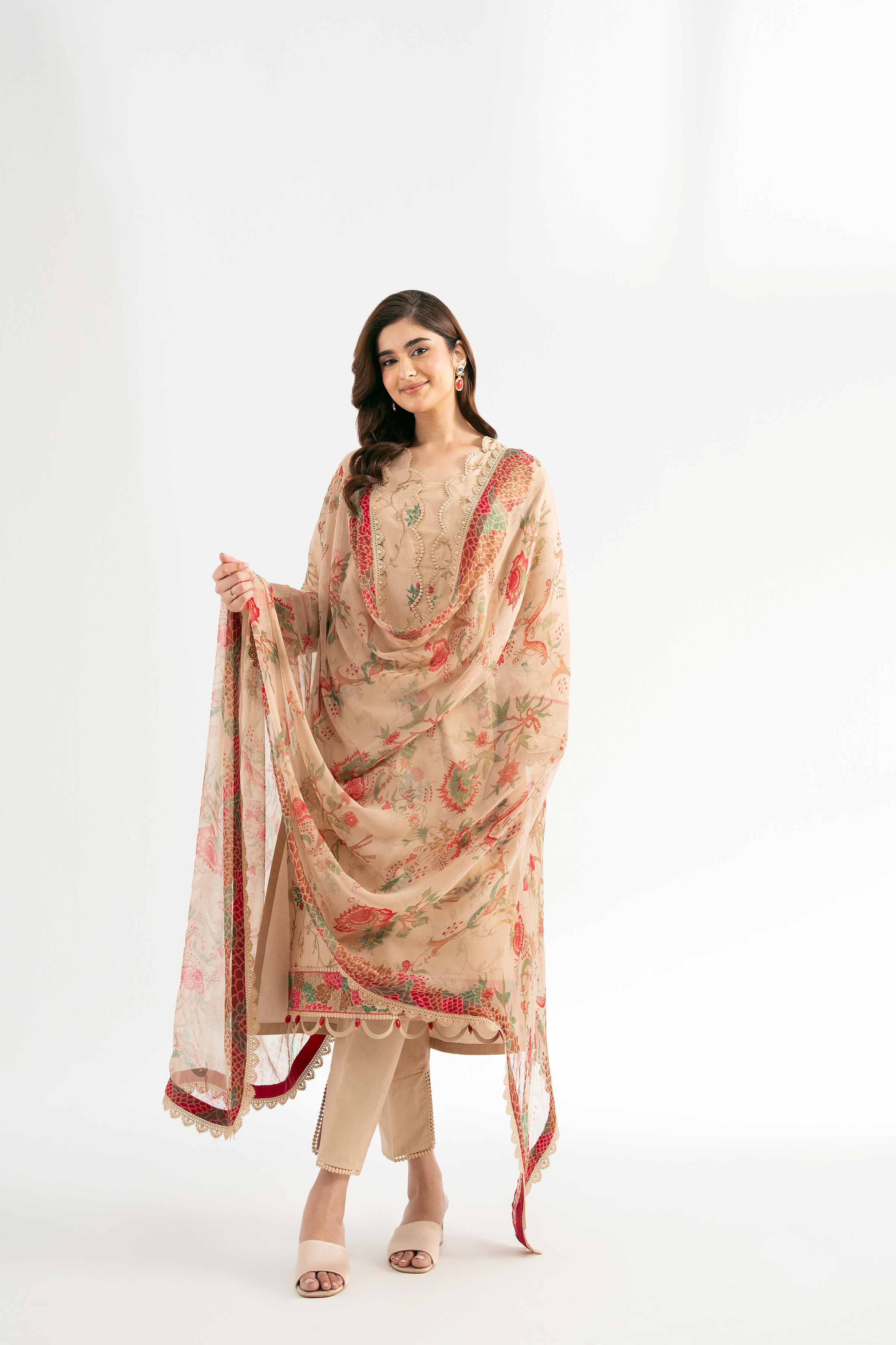 3 Piece - Jacquard Embroidered Suit - 42501821 for Women - Unstitched Collection | Nishat | Shop Online