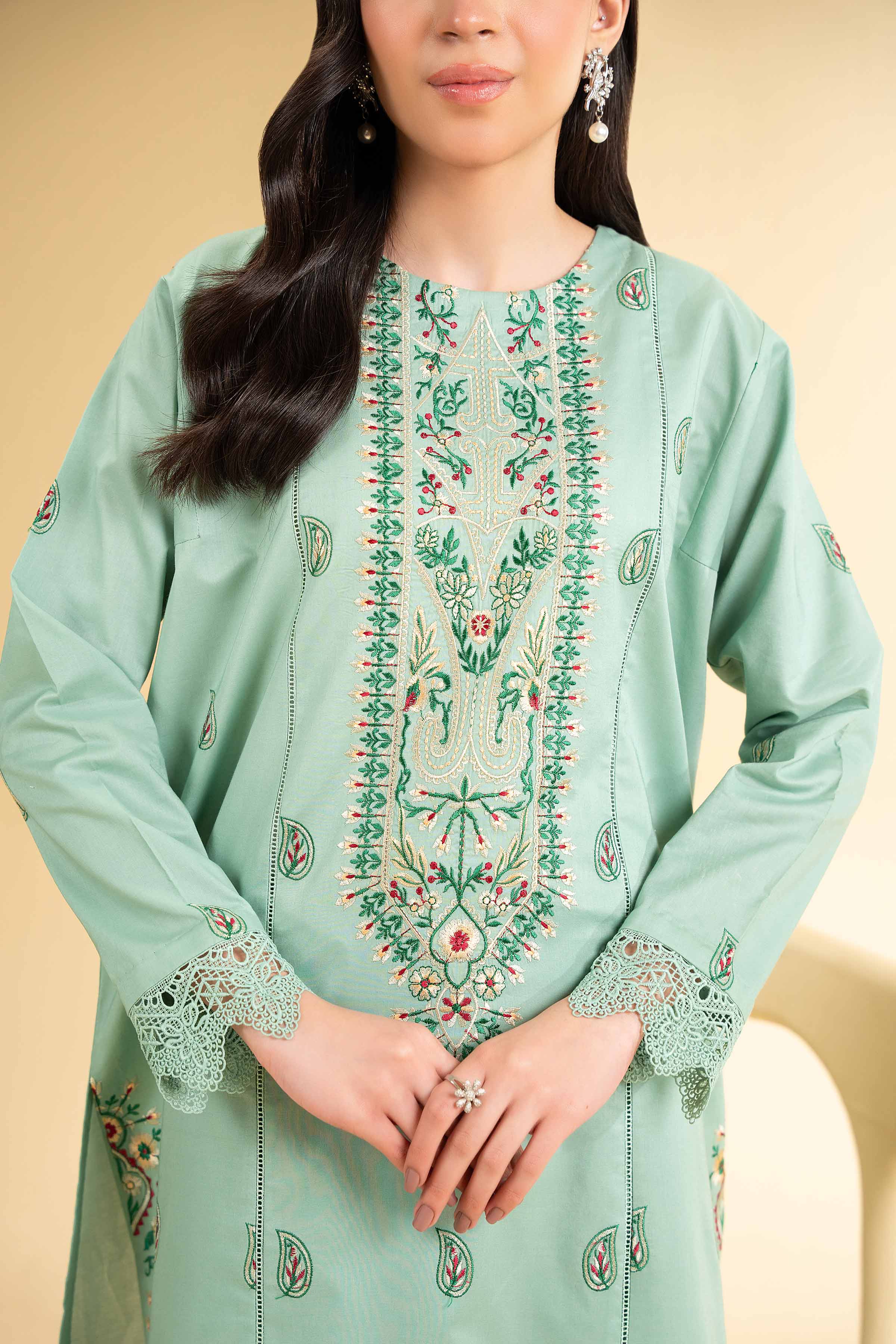 3 Piece - Jacquard Embroidered Suit - 42501822 for Women - Unstitched Collection | Nishat | Shop Online