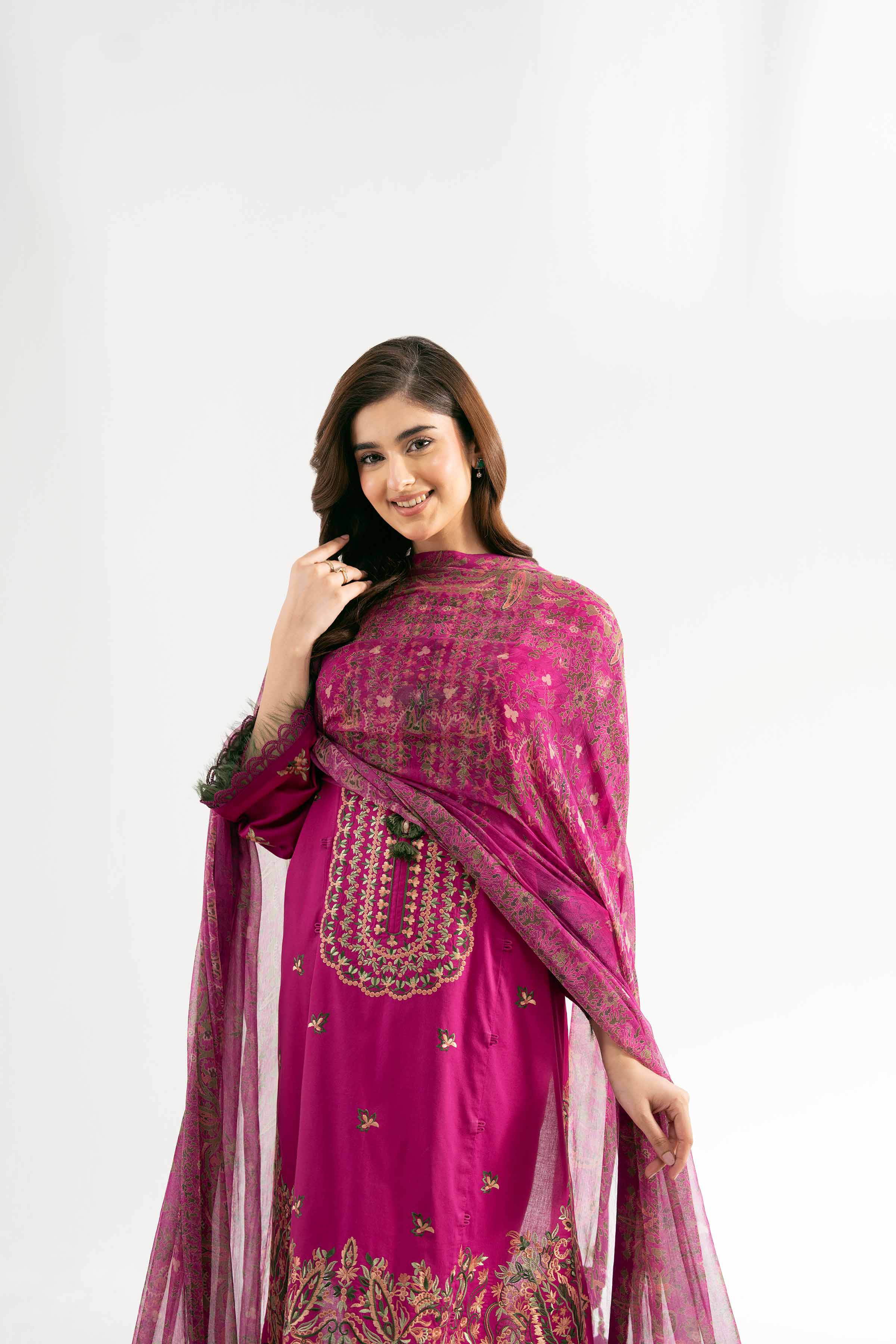 3 Piece - Jacquard Embroidered Suit - 42501823 for Women - Unstitched Collection | Nishat | Shop Online