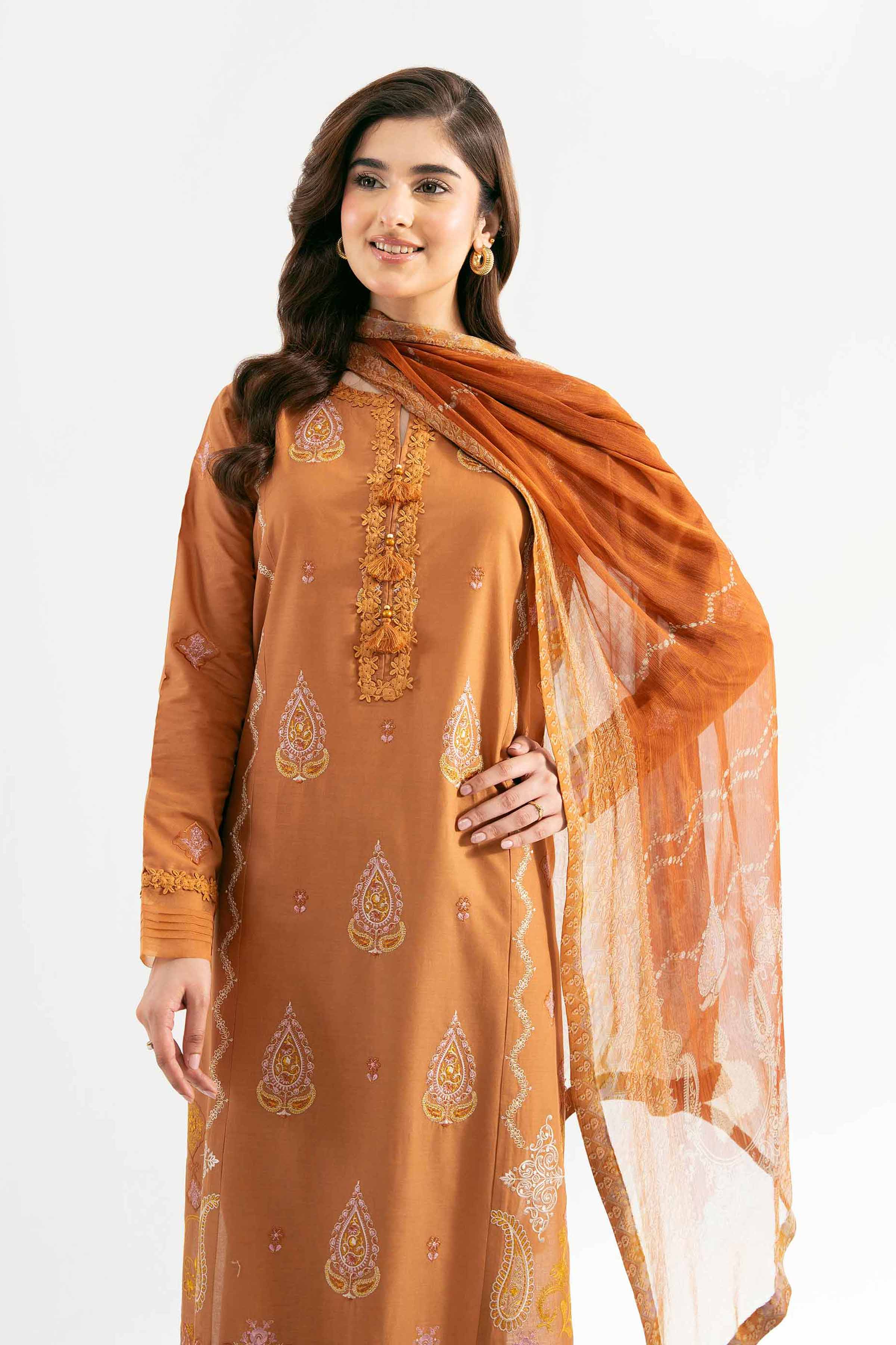 3 Piece - Jacquard Embroidered Suit - 42501826 for Women - Unstitched Collection | Nishat | Shop Online