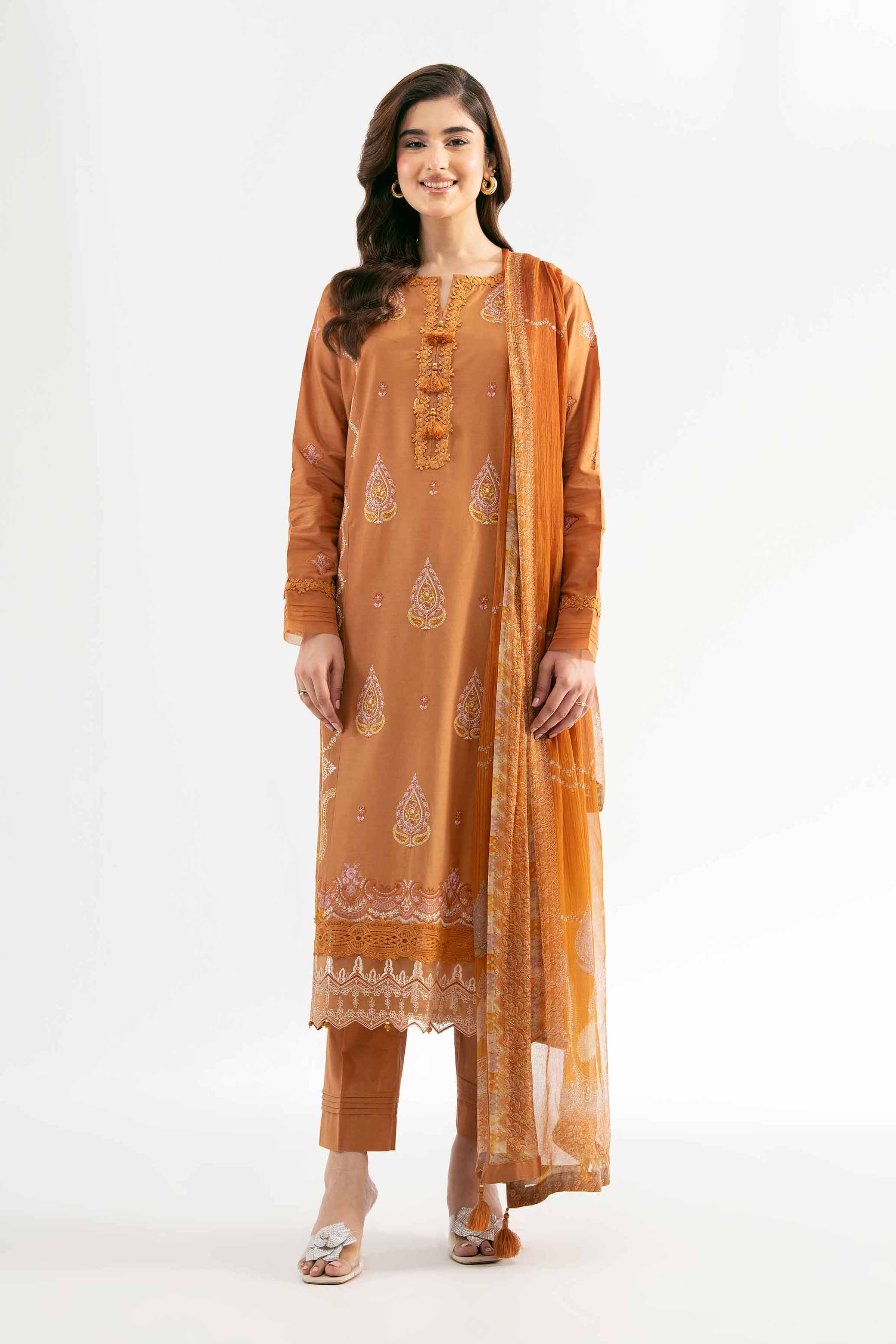 3 Piece - Jacquard Embroidered Suit - 42501826 for Women - Unstitched Collection | Nishat | Shop Online