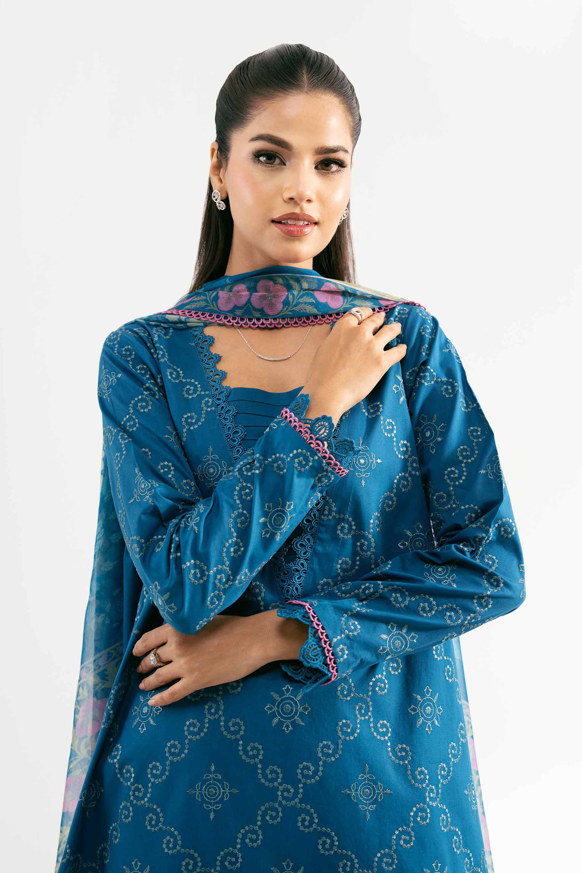 3 Piece - Jacquard Embroidered Suit - 42501827 for Women - Unstitched Collection | Nishat | Shop Online