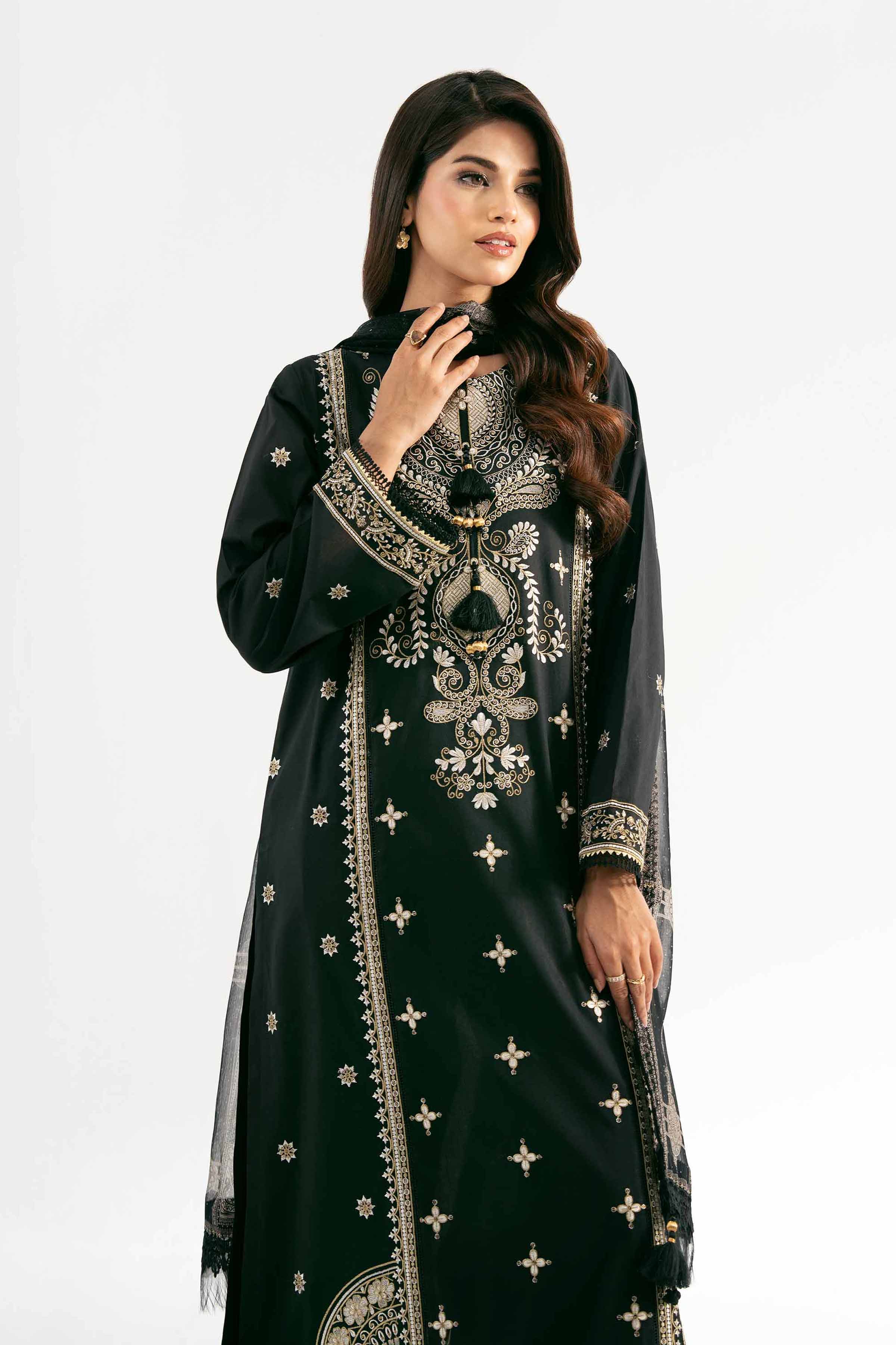 3 Piece - Jacquard Embroidered Suit - 42501828 for Women - Unstitched Collection | Nishat | Shop Online