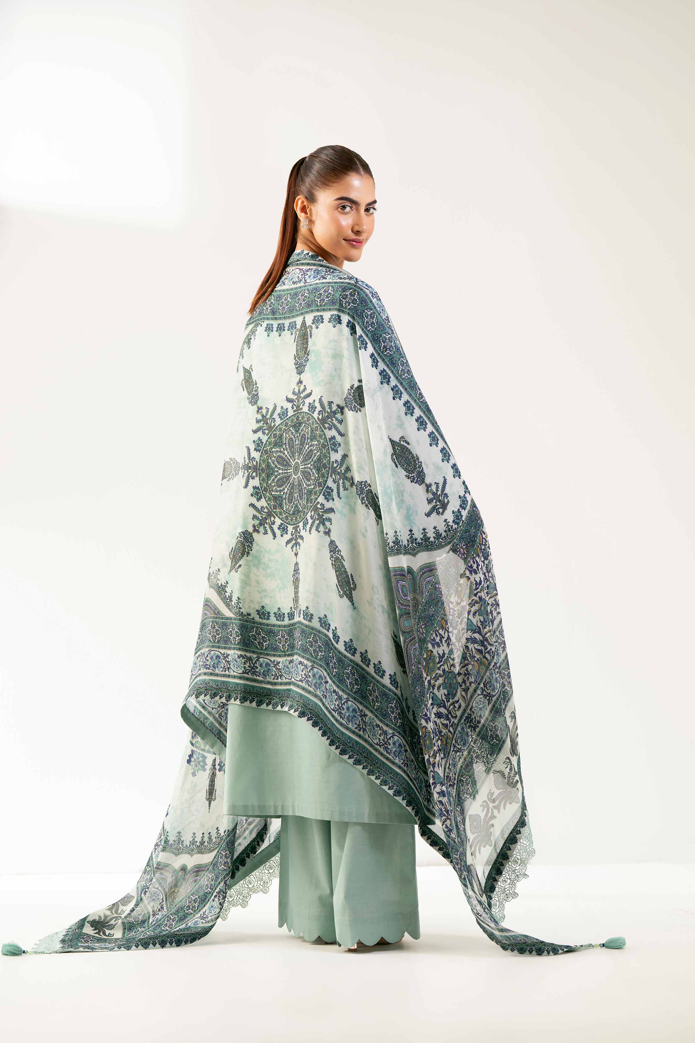 3 Piece - Digital Printed Embroidered Suit - 42501832 for Women - Unstitched Collection | Nishat | Shop Online
