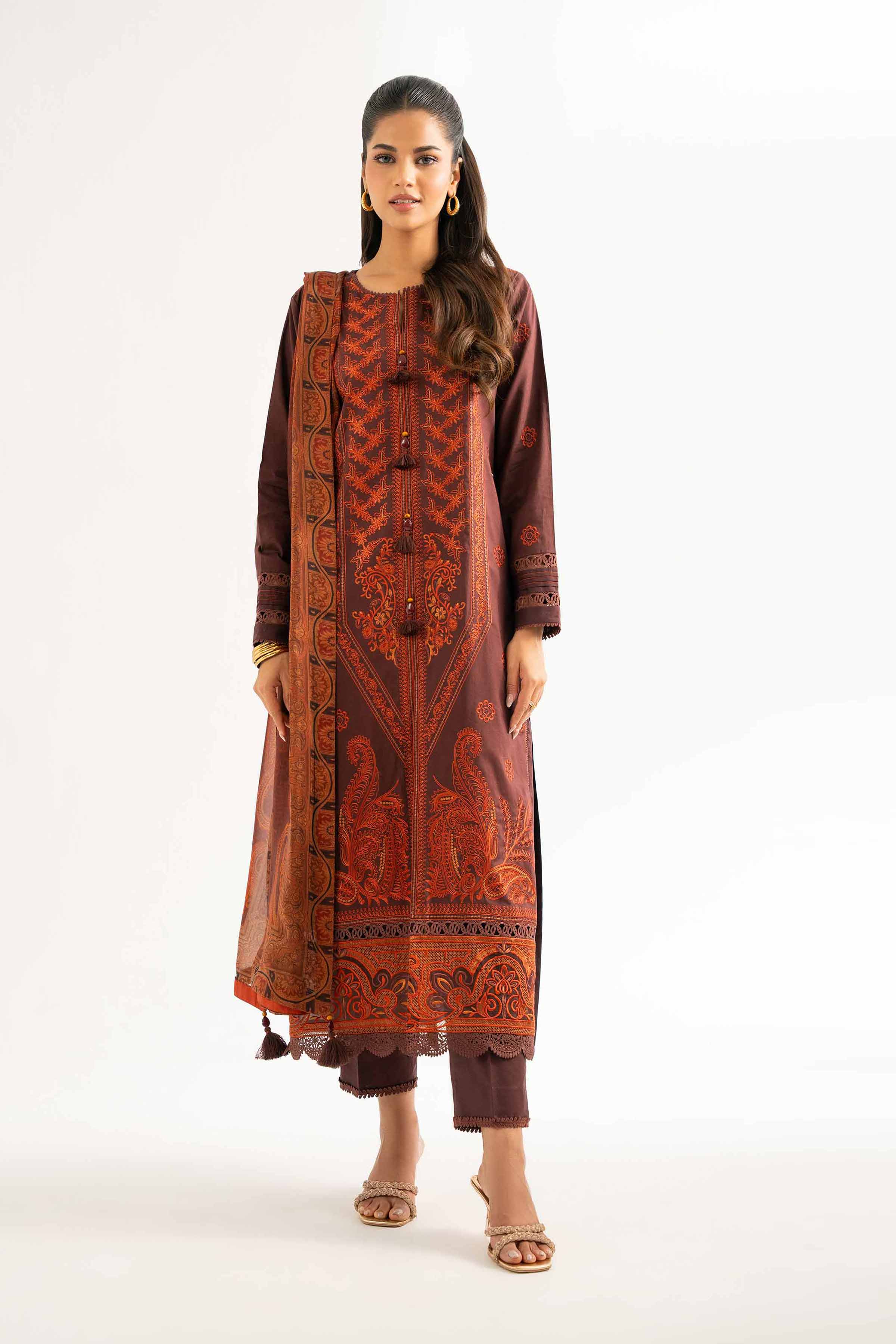 3 Piece - Digital Printed Embroidered Suit - 42501835 for Women - Unstitched Collection | Nishat | Shop Online