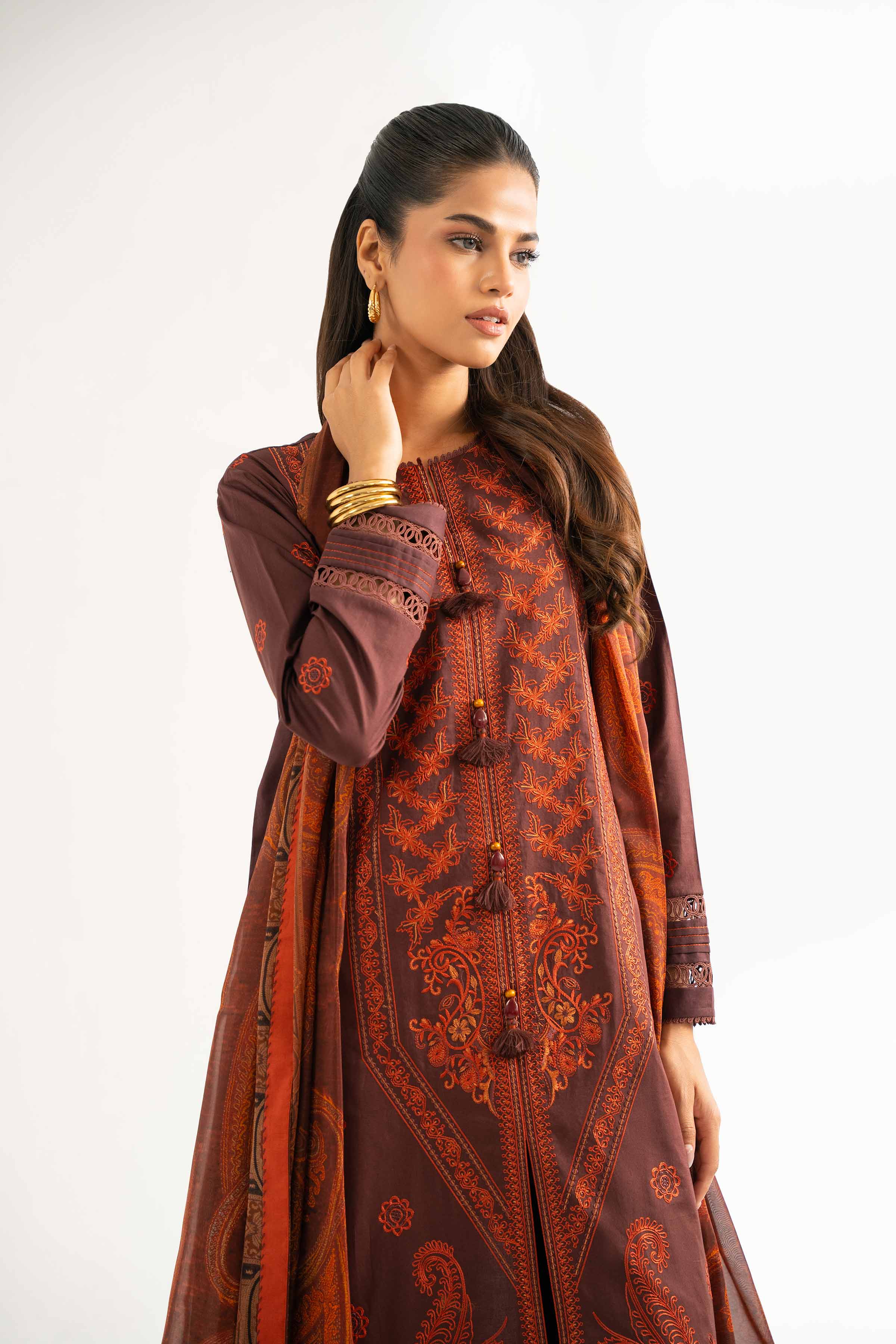 3 Piece - Digital Printed Embroidered Suit - 42501835 for Women - Unstitched Collection | Nishat | Shop Online