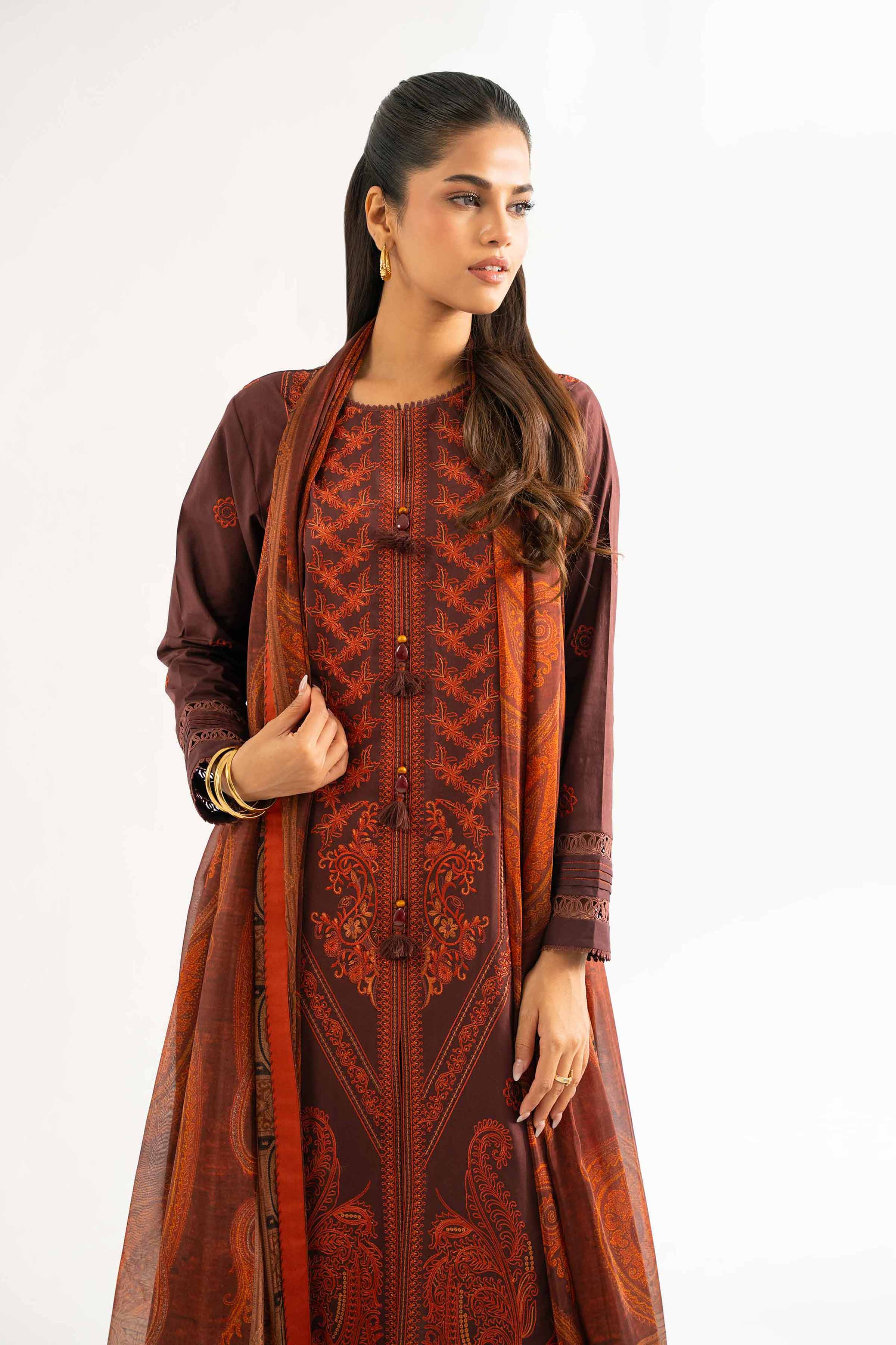 3 Piece - Digital Printed Embroidered Suit - 42501835 for Women - Unstitched Collection | Nishat | Shop Online