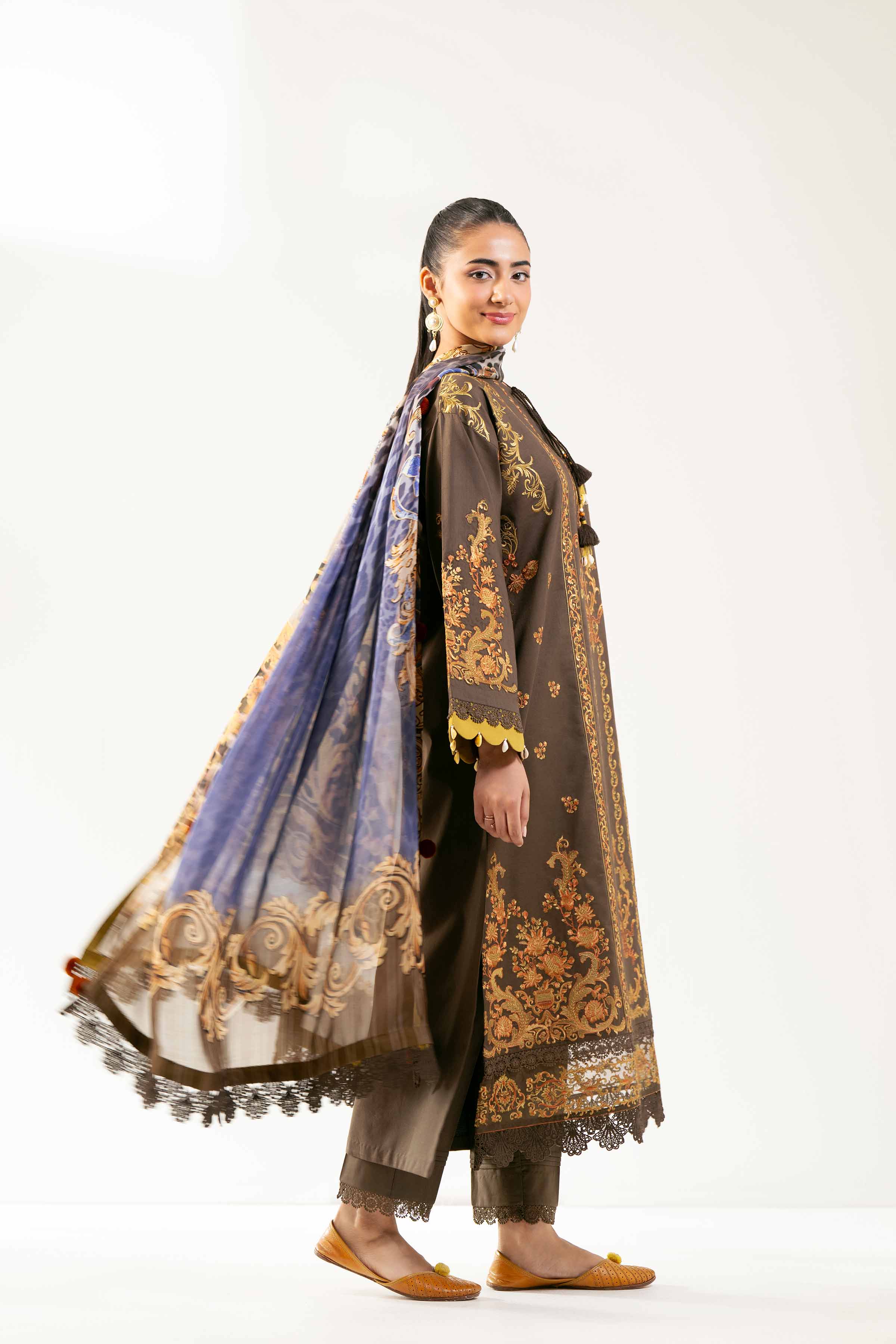 3 Piece - Digital Printed Embroidered Suit - 42501836 for Women - Unstitched Collection | Nishat | Shop Online