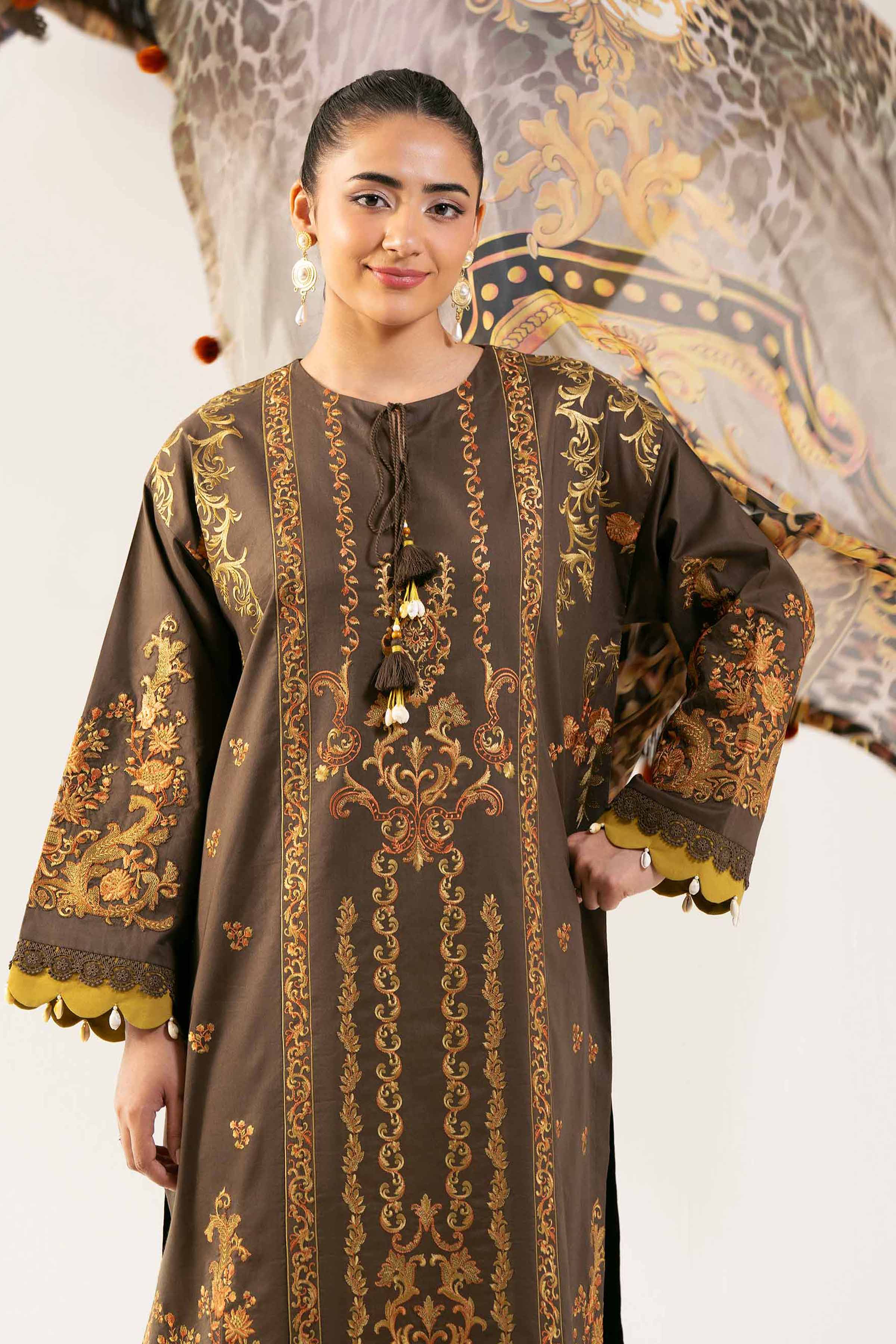 3 Piece - Digital Printed Embroidered Suit - 42501836 for Women - Unstitched Collection | Nishat | Shop Online
