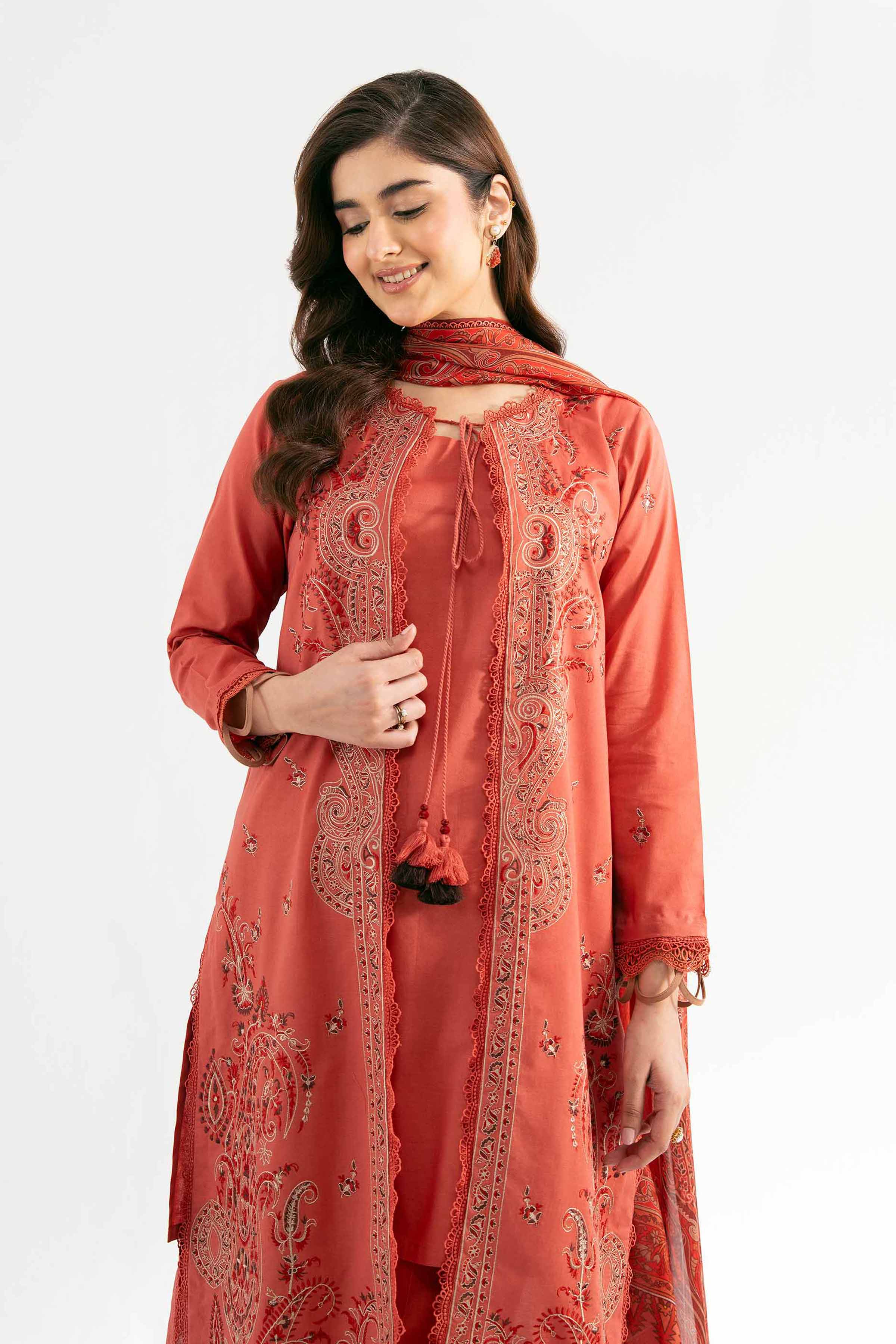 3 Piece - Digital Printed Embroidered Suit - 42501837 for Women - Unstitched Collection | Nishat | Shop Online