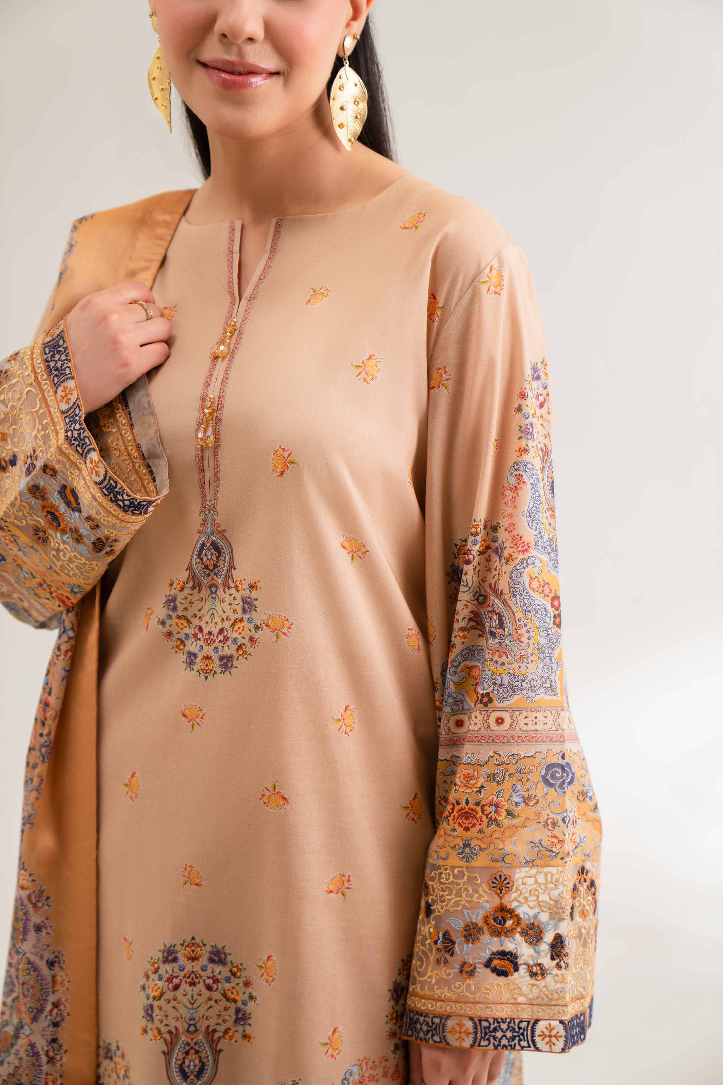 3 Piece - Digital Printed Embroidered Suit - 42501840 for Women - Unstitched Collection | Nishat | Shop Online