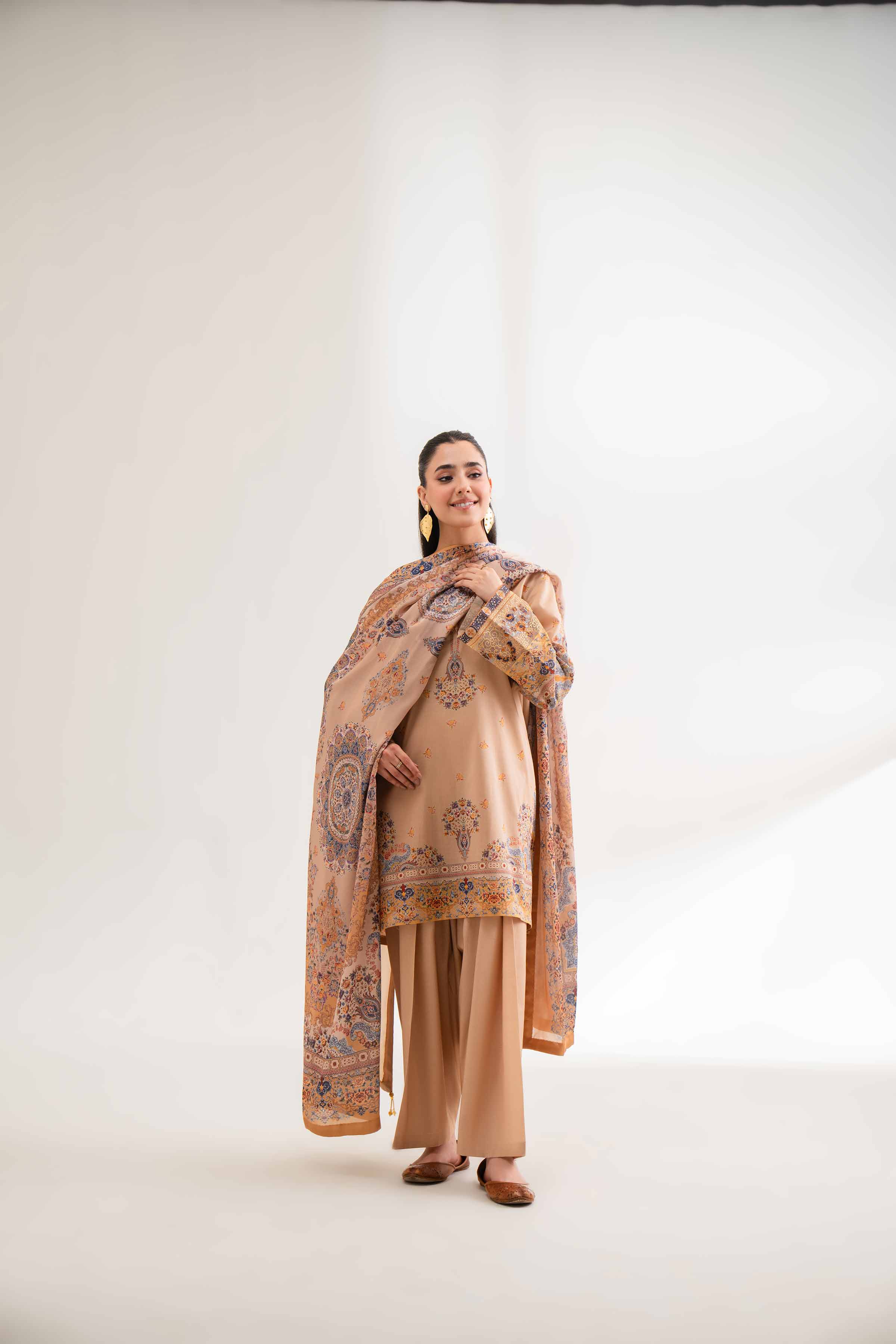 3 Piece - Digital Printed Embroidered Suit - 42501840 for Women - Unstitched Collection | Nishat | Shop Online