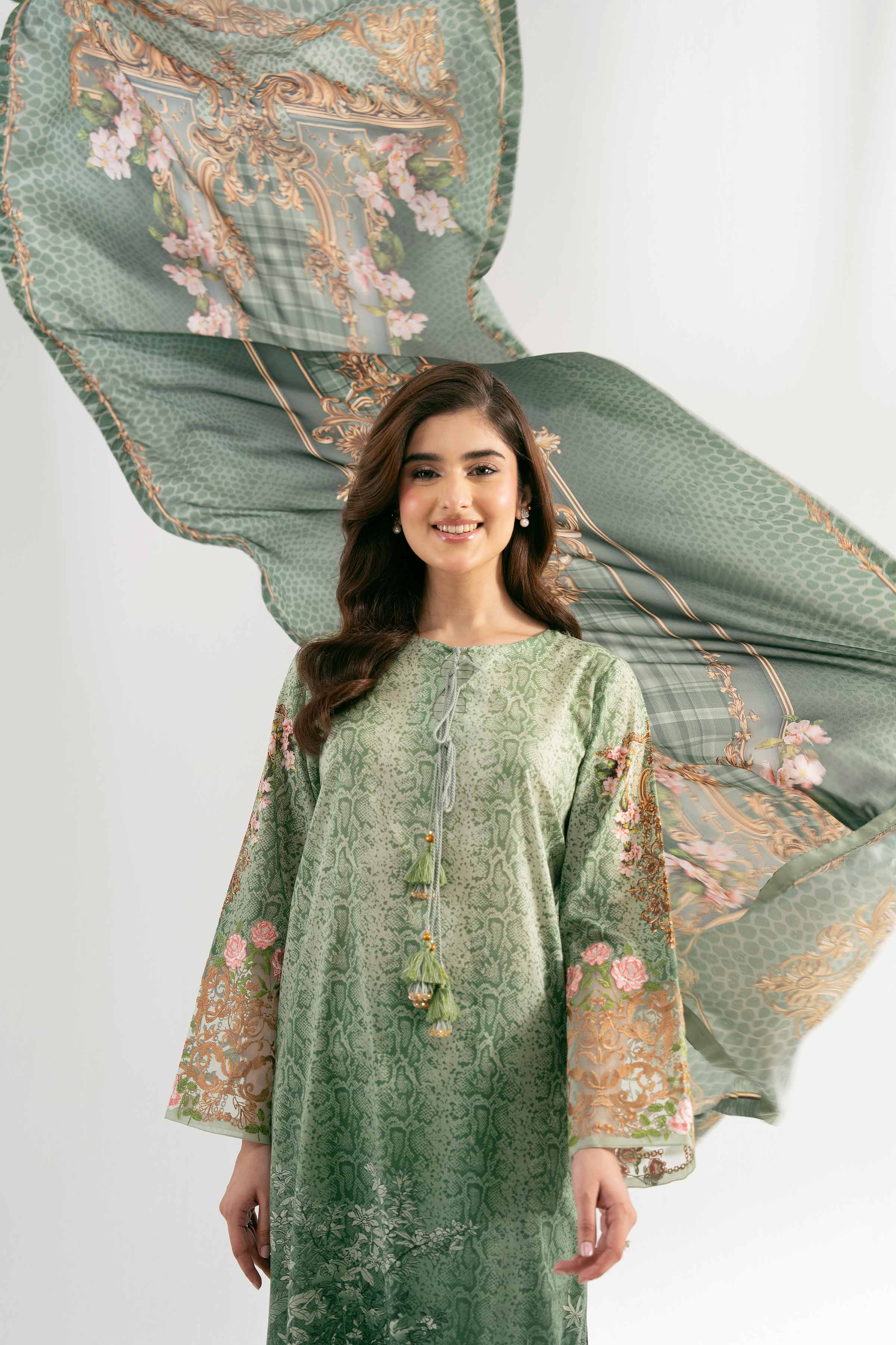 3 Piece - Digital Printed Embroidered Suit - 42501841 for Women - Unstitched Collection | Nishat | Shop Online