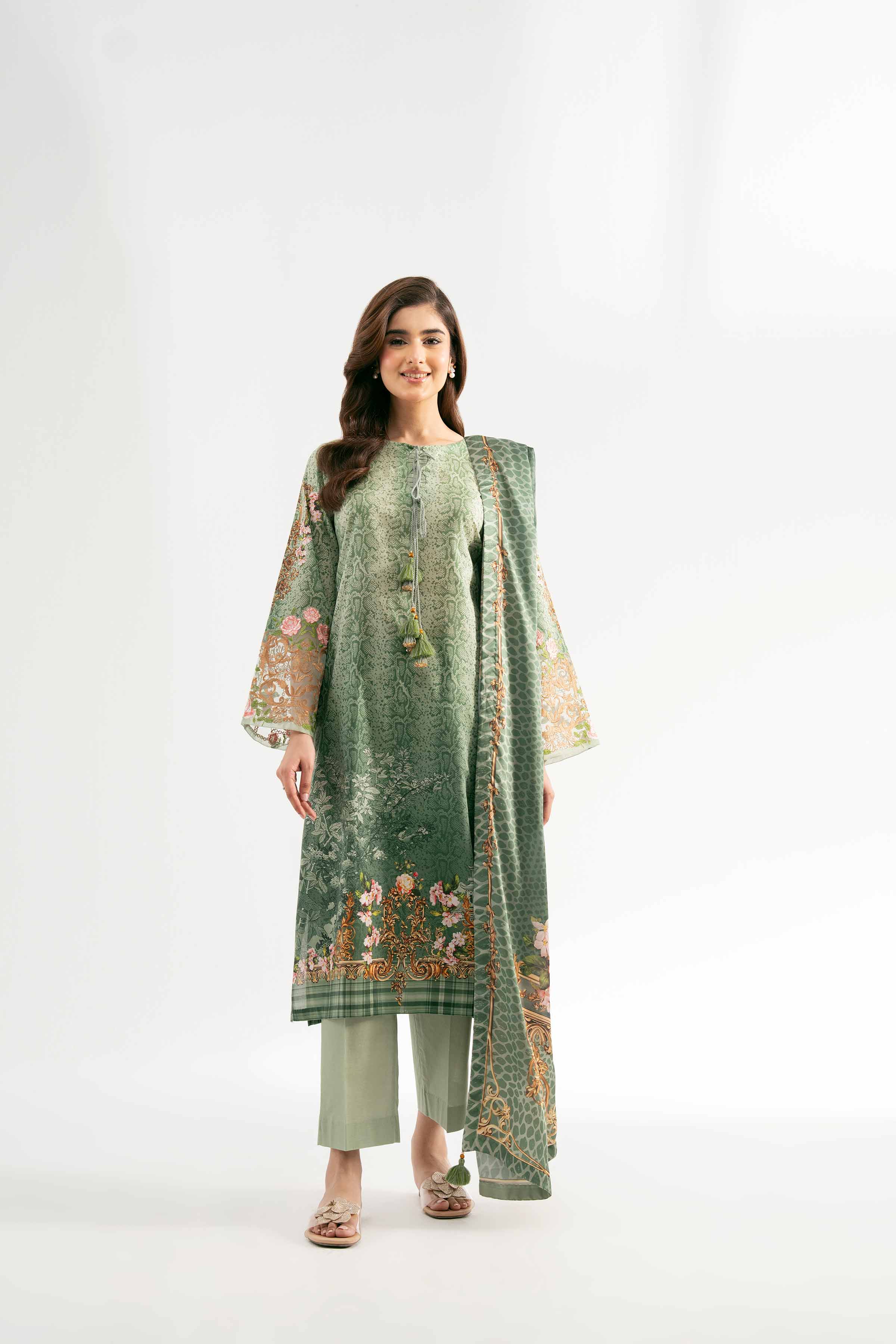3 Piece - Digital Printed Embroidered Suit - 42501841 for Women - Unstitched Collection | Nishat | Shop Online