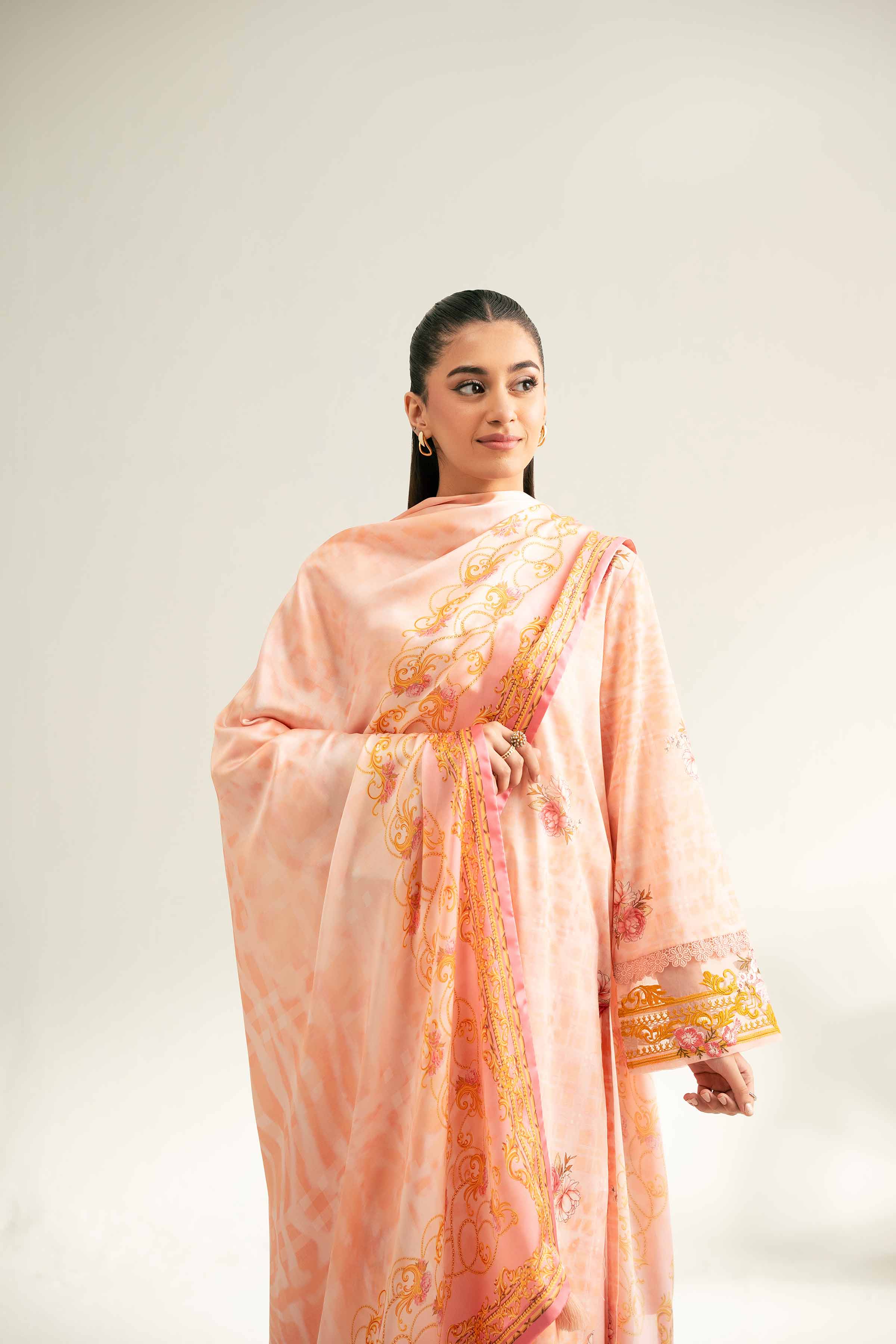 3 Piece - Digital Printed Embroidered Suit - 42501842 for Women - Unstitched Collection | Nishat | Shop Online
