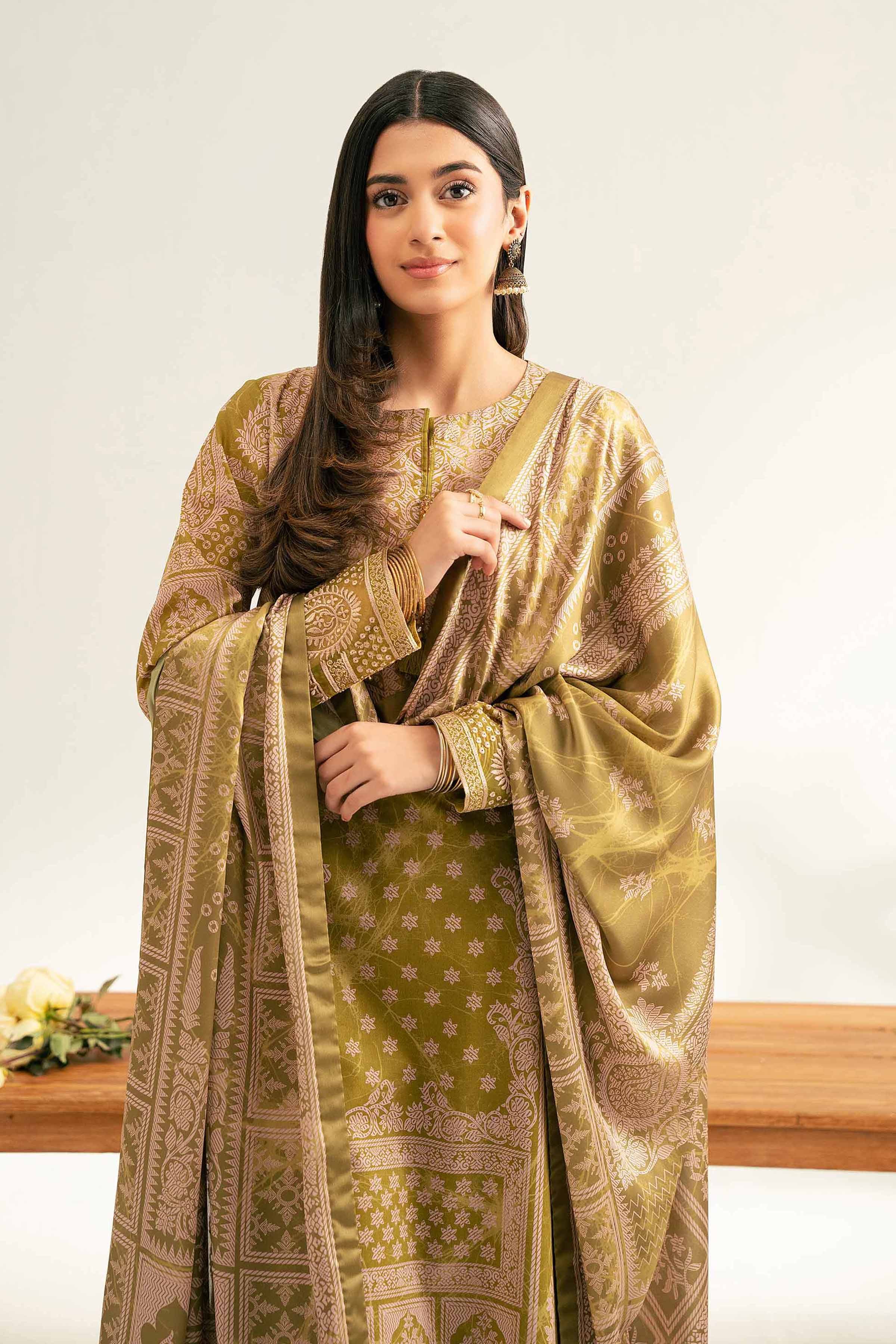 3 Piece - Digital Printed Embroidered Suit - 42501843 for Women - Unstitched Collection | Nishat | Shop Online