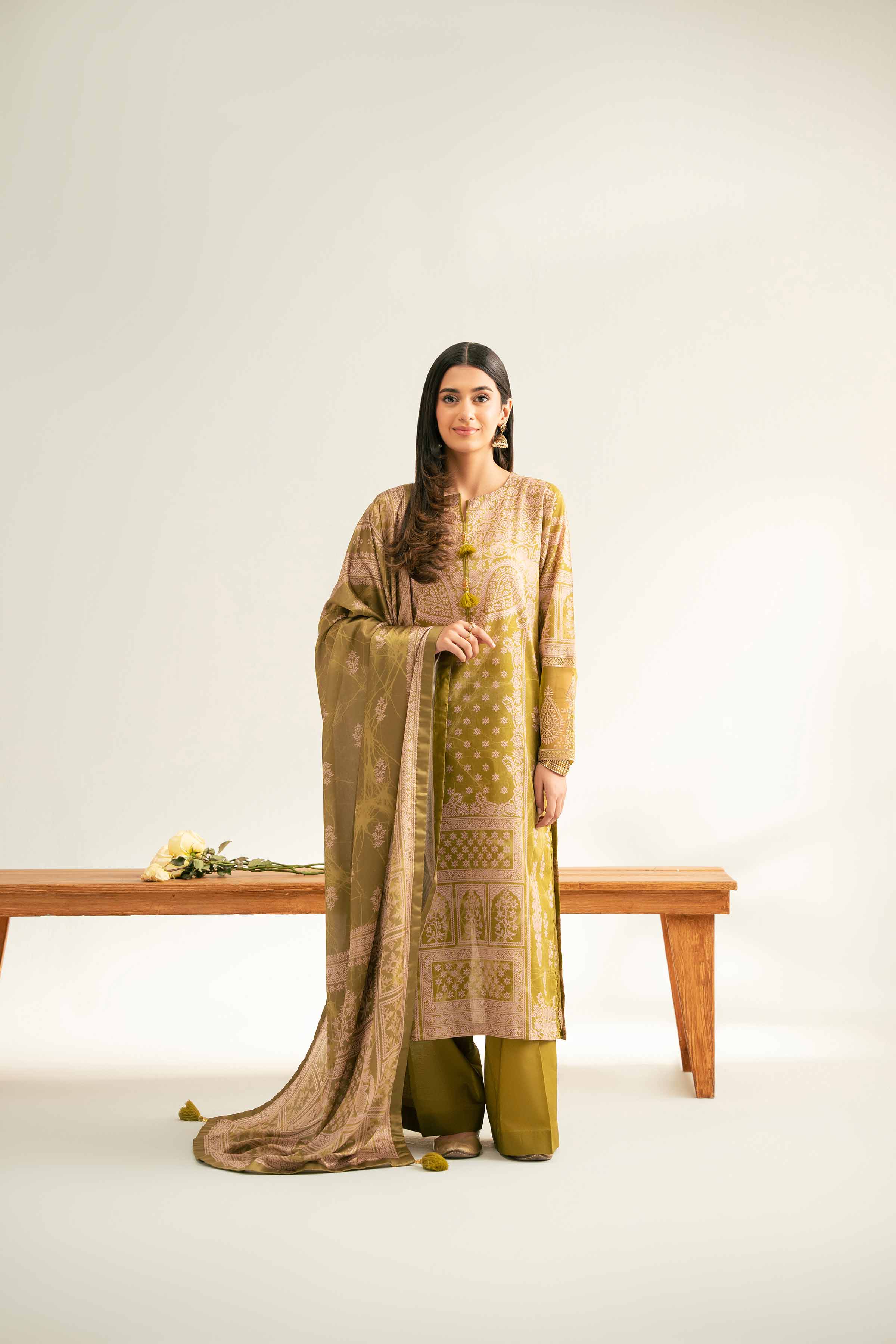 3 Piece - Digital Printed Embroidered Suit - 42501843 for Women - Unstitched Collection | Nishat | Shop Online