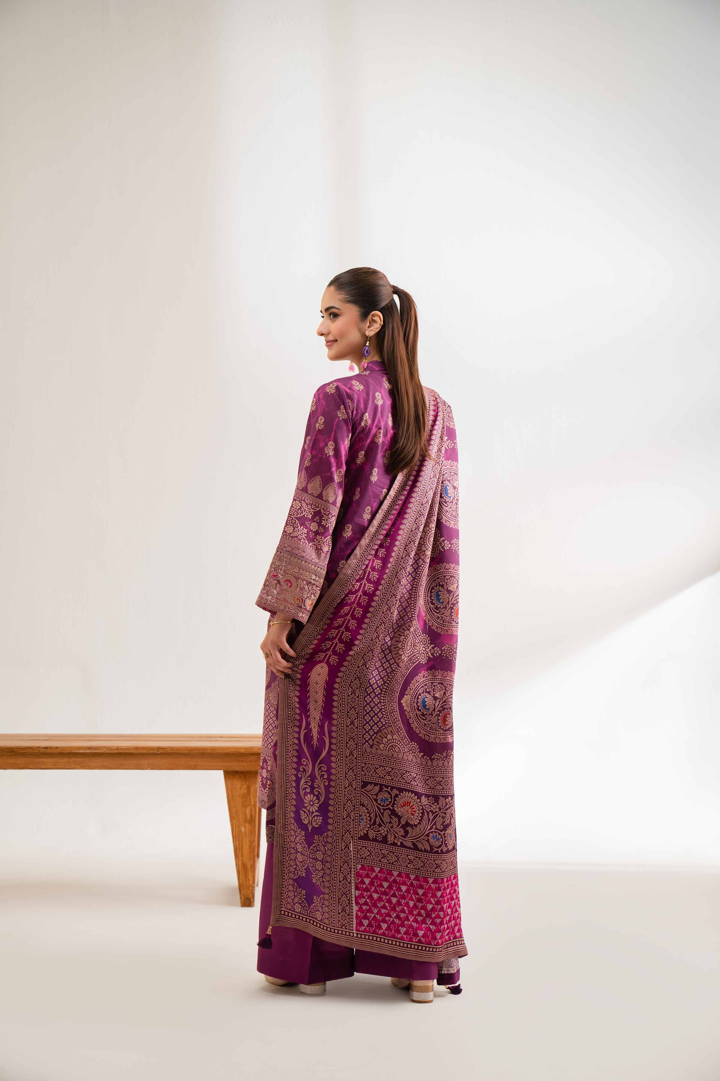 3 Piece - Digital Printed Embroidered Suit - 42501845 for Women - Unstitched Collection | Nishat | Shop Online
