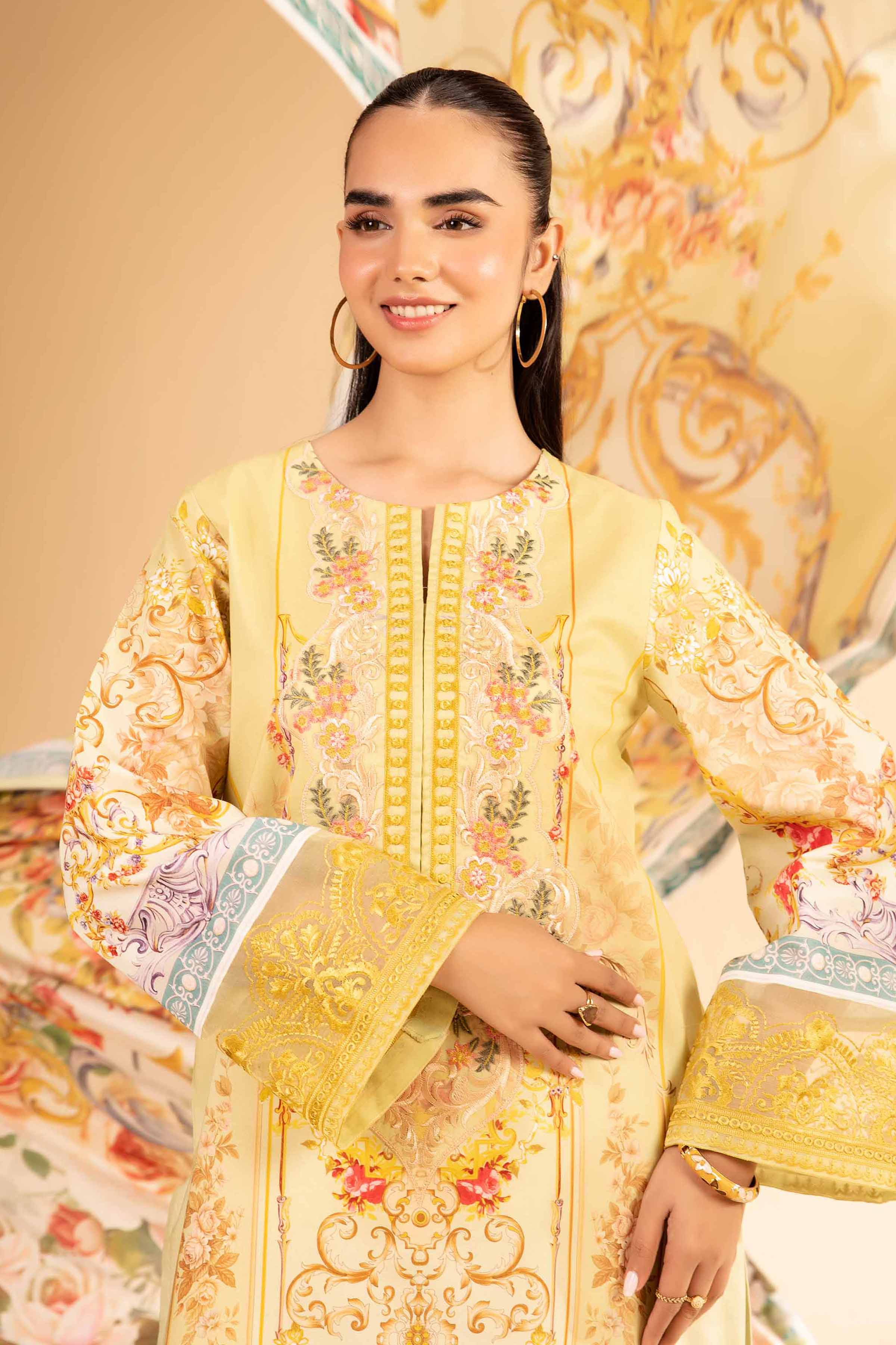 3 Piece - Digital Printed Embroidered Suit - 42501847 for Women - Unstitched Collection | Nishat | Shop Online