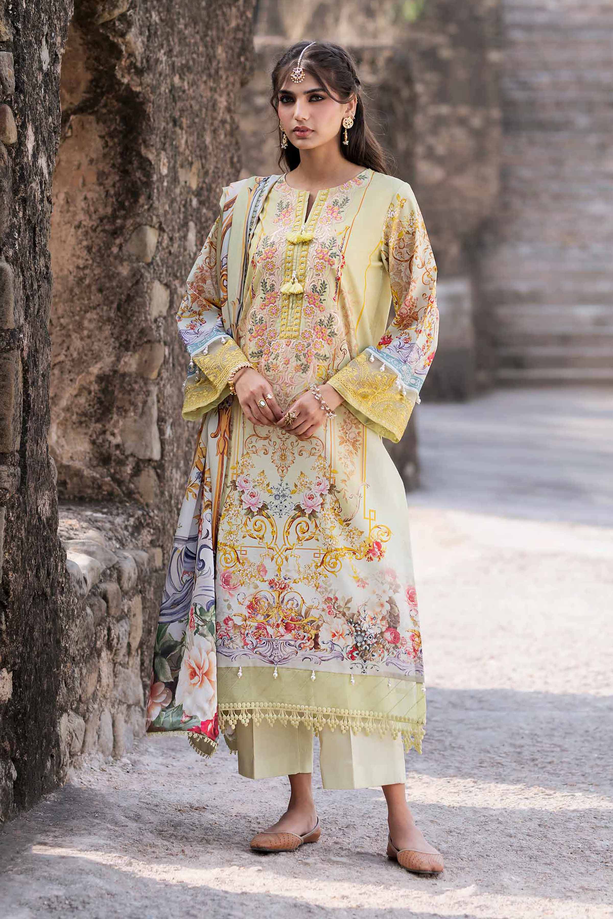 3 Piece - Digital Printed Embroidered Suit - 42501847 for Women - Unstitched Collection | Nishat | Shop Online