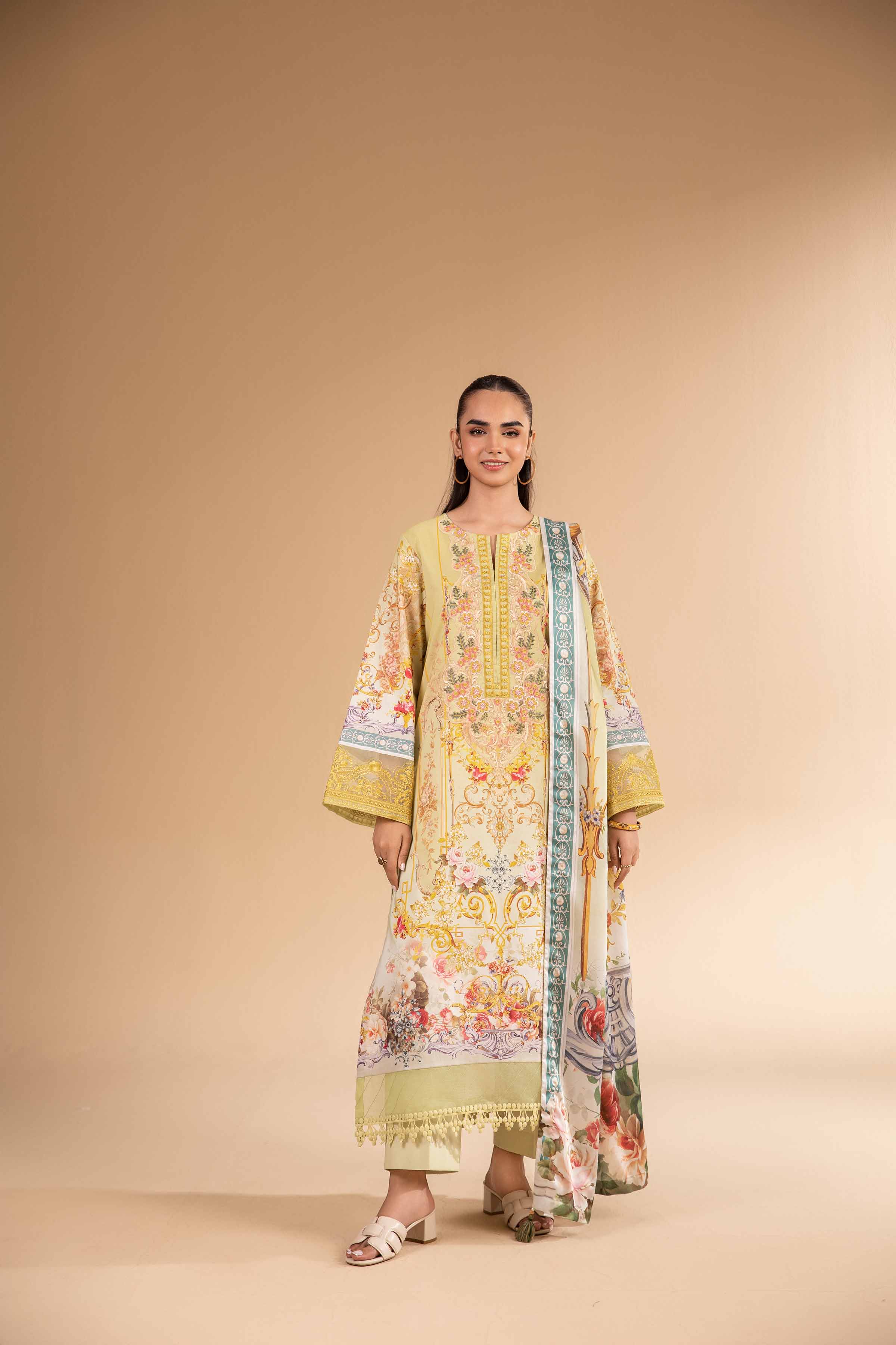 3 Piece - Digital Printed Embroidered Suit - 42501847 for Women - Unstitched Collection | Nishat | Shop Online