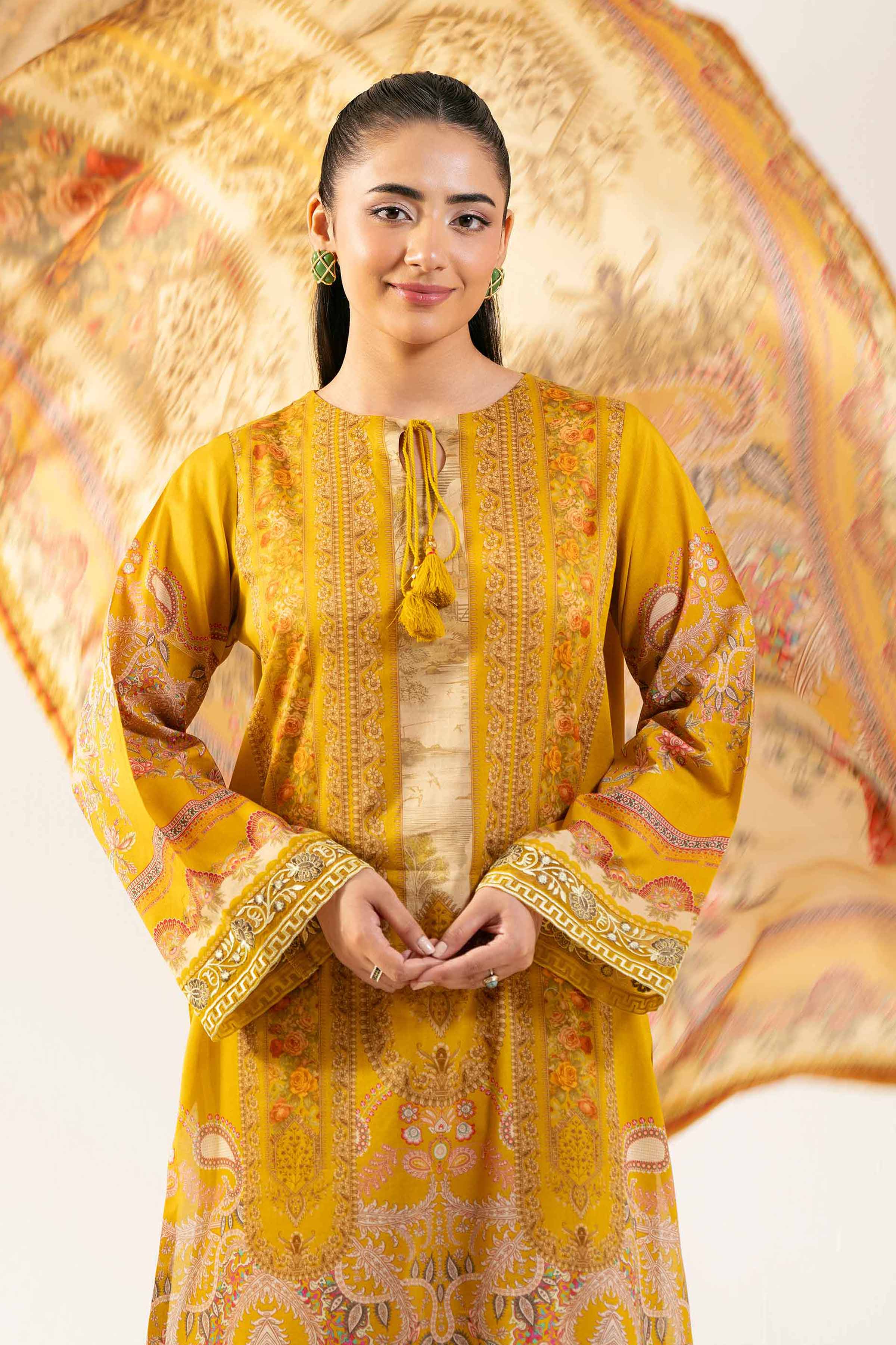 3 Piece - Digital Printed Embroidered Suit - 42501848 for Women - Unstitched Collection | Nishat | Shop Online